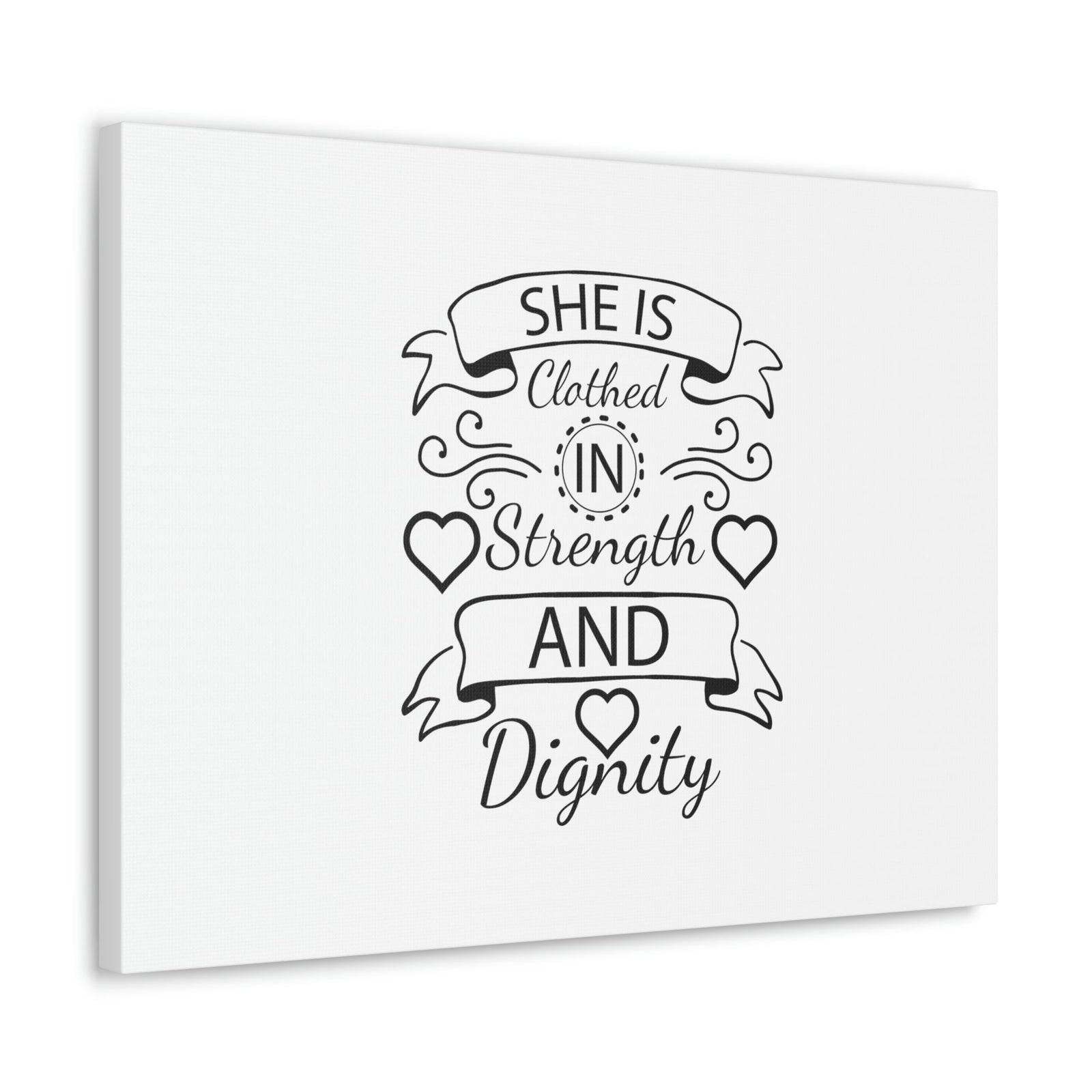 Scripture Walls She Is Clothed In Strength And Dignity Proverbs 31:25 Christian Wall Art Bible Verse Print Ready to Hang Unframed-Express Your Love Gifts