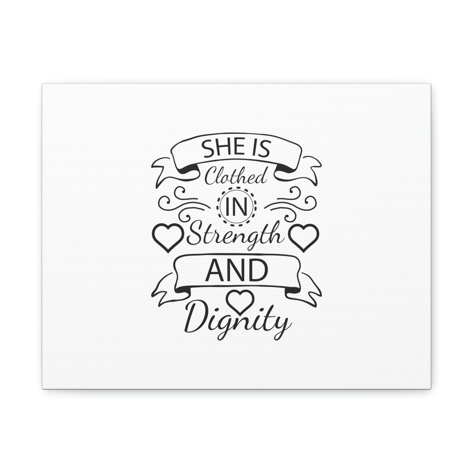 Scripture Walls She Is Clothed In Strength And Dignity Proverbs 31:25 Christian Wall Art Bible Verse Print Ready to Hang Unframed-Express Your Love Gifts