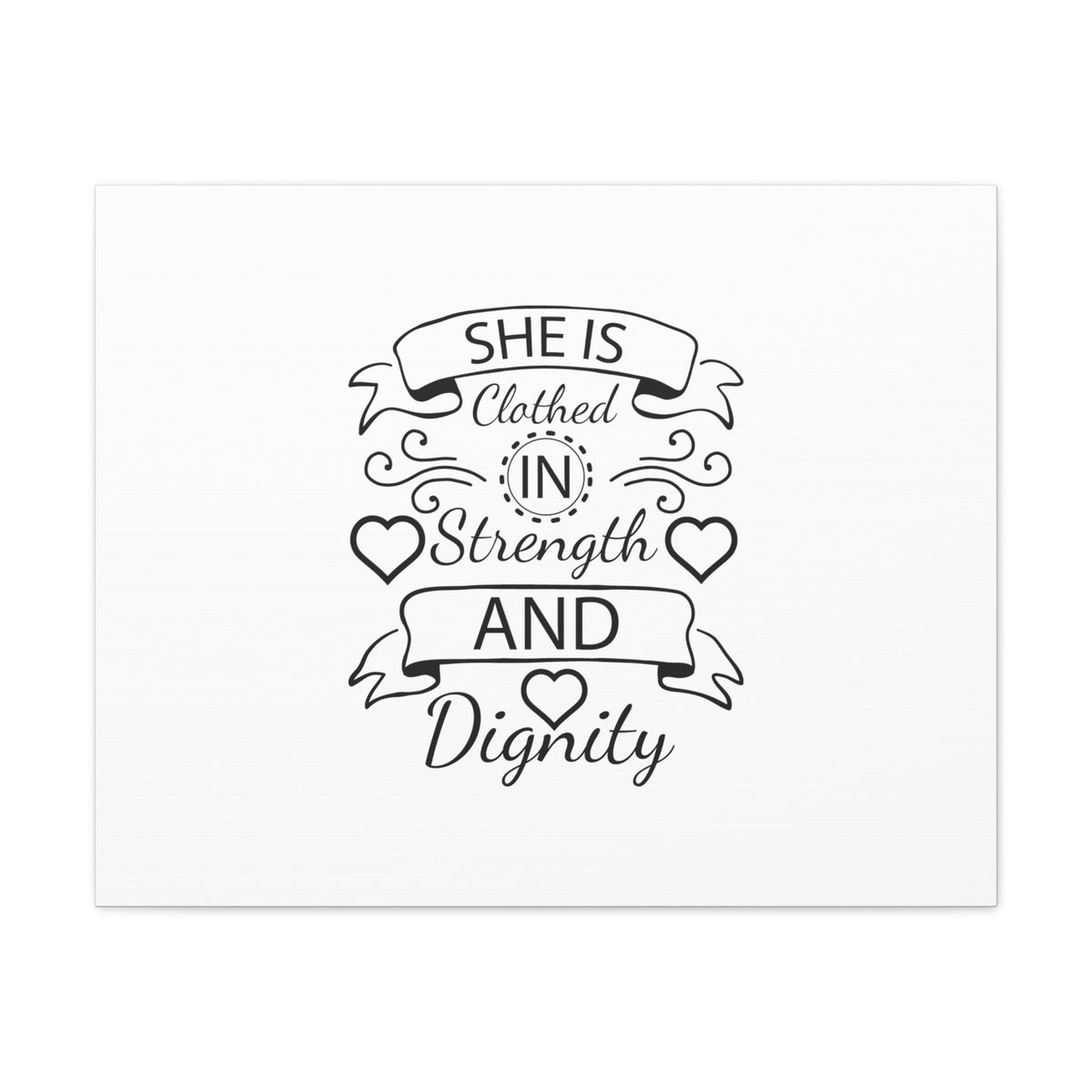 Scripture Walls She Is Clothed In Strength And Dignity Proverbs 31:25 Christian Wall Art Bible Verse Print Ready to Hang Unframed-Express Your Love Gifts