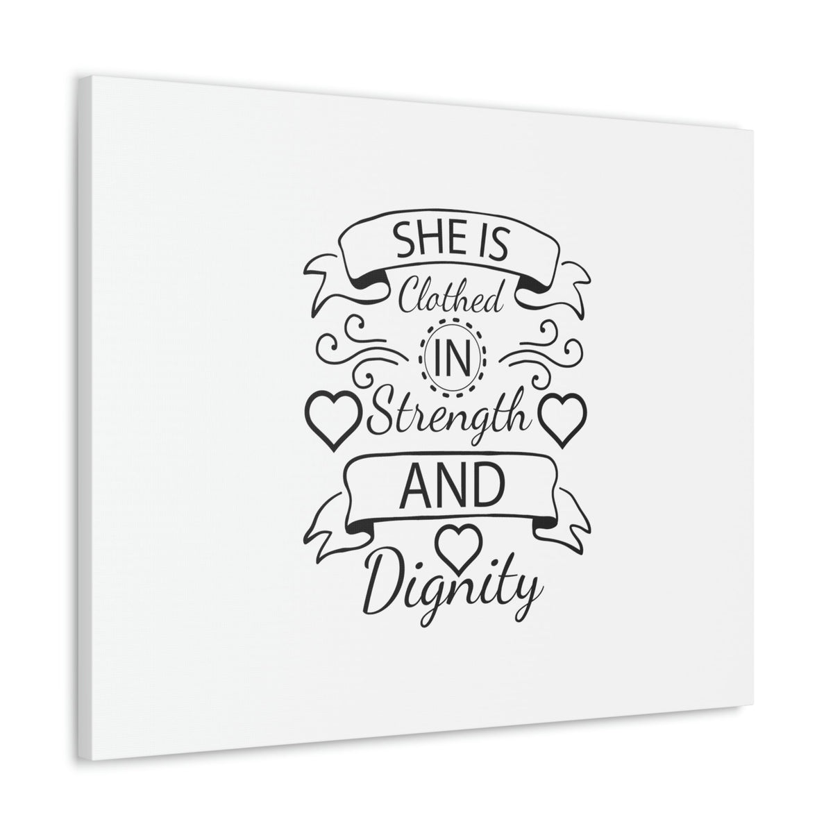 Scripture Walls She Is Clothed In Strength And Dignity Proverbs 31:25 Christian Wall Art Bible Verse Print Ready to Hang Unframed-Express Your Love Gifts
