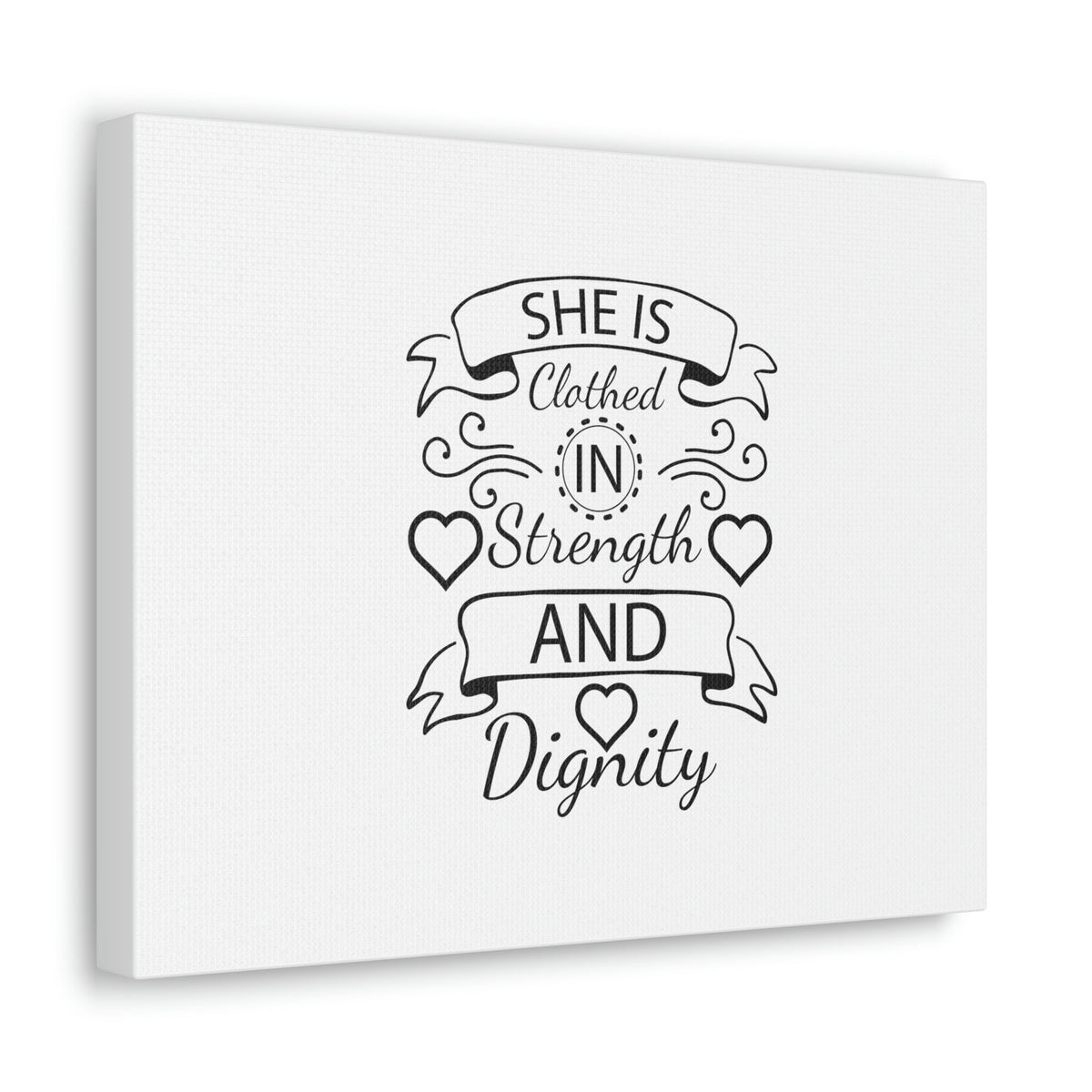 Scripture Walls She Is Clothed In Strength And Dignity Proverbs 31:25 Christian Wall Art Bible Verse Print Ready to Hang Unframed-Express Your Love Gifts