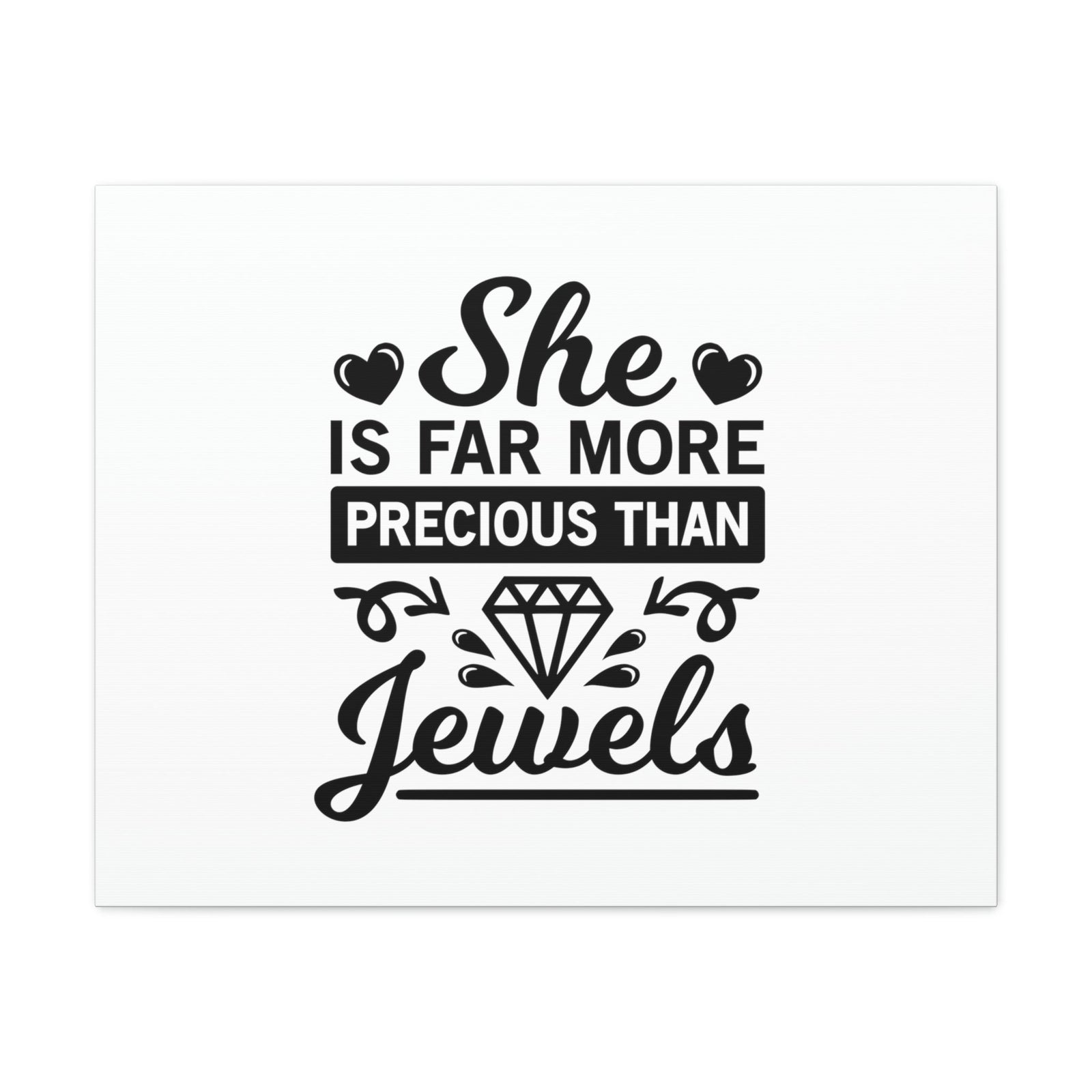 Scripture Walls She Is Far More Precious Than Jewels Proverbs 31:10 Christian Wall Art Bible Verse Print Ready to Hang Unframed-Express Your Love Gifts