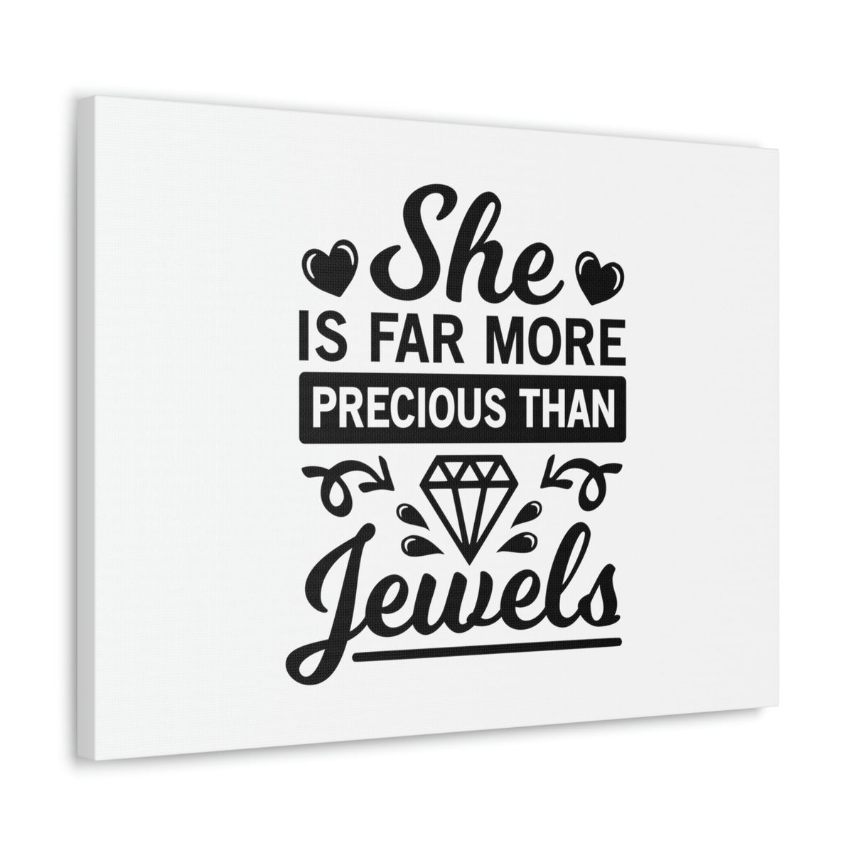 Scripture Walls She Is Far More Precious Than Jewels Proverbs 31:10 Christian Wall Art Bible Verse Print Ready to Hang Unframed-Express Your Love Gifts
