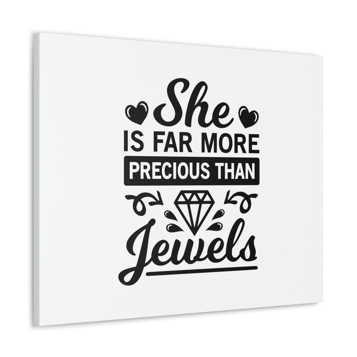 Scripture Walls She Is Far More Precious Than Jewels Proverbs 31:10 Christian Wall Art Bible Verse Print Ready to Hang Unframed-Express Your Love Gifts