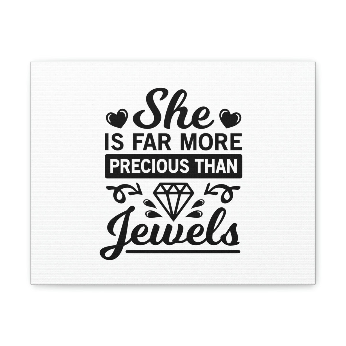 Scripture Walls She Is Far More Precious Than Jewels Proverbs 31:10 Christian Wall Art Bible Verse Print Ready to Hang Unframed-Express Your Love Gifts