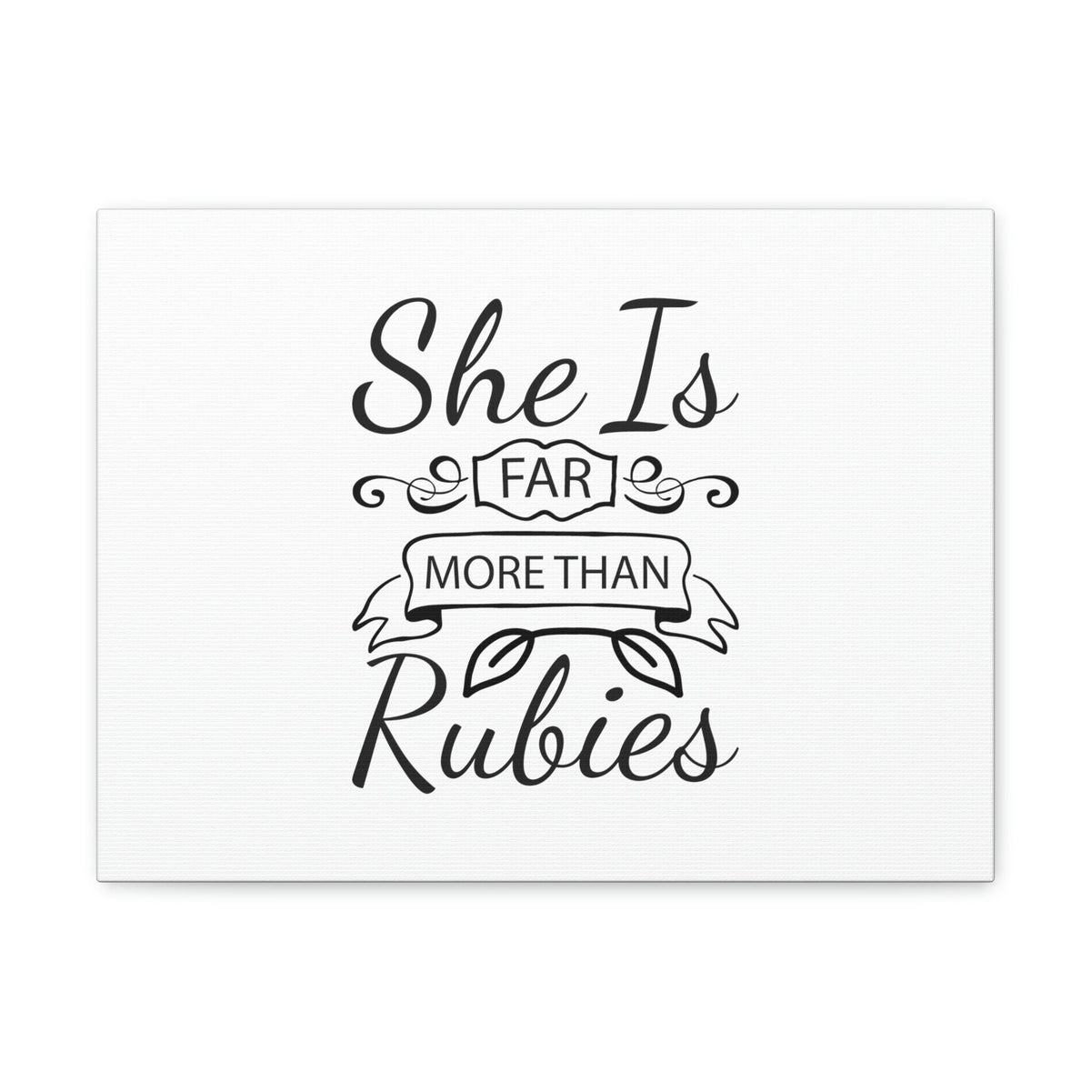 Scripture Walls She Is Far More Than Rubies Proverbs 3:15 Leaves Christian Wall Art Bible Verse Print Ready to Hang Unframed-Express Your Love Gifts