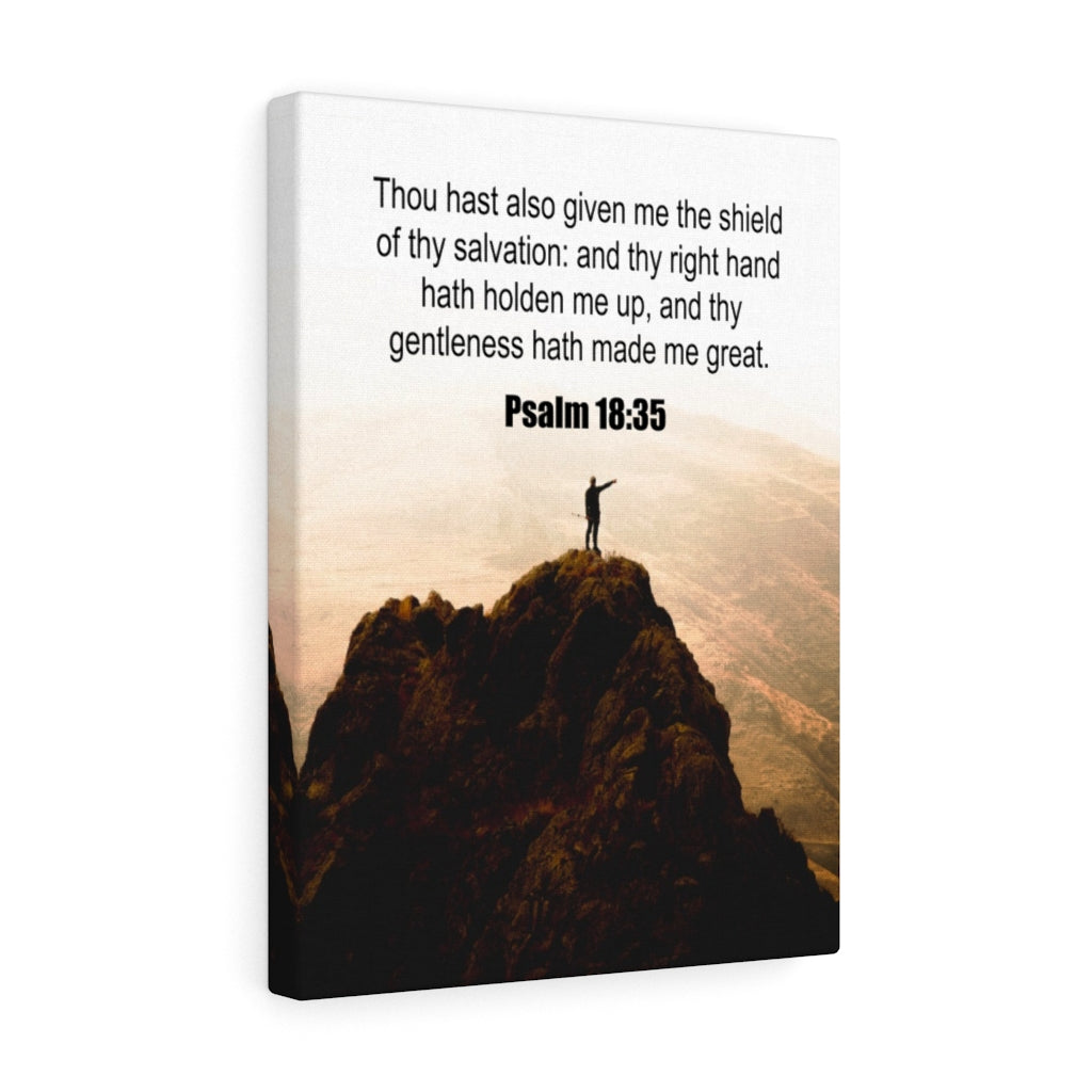 Scripture Walls Shield of Thy Salvation Psalm 18:35 Christian Wall Art Print Ready to Hang Unframed-Express Your Love Gifts