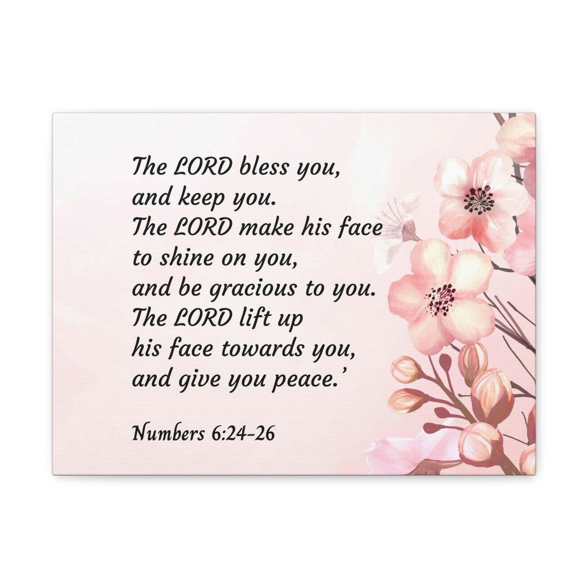 Scripture Walls Shine On You Numbers 6:24 Bible Verse Canvas Christian Wall Art Ready to Hang Unframed-Express Your Love Gifts