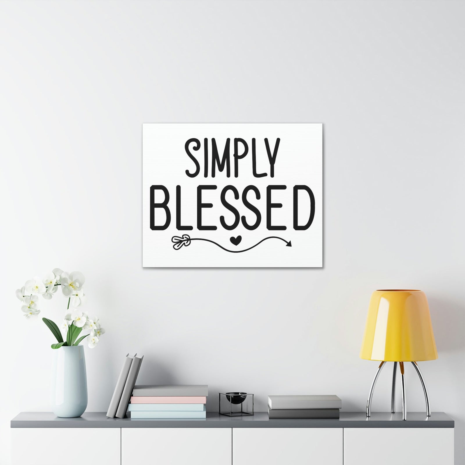 Scripture Walls Simply Blessed Proverbs 16:20 Arrow Christian Wall Art Print Ready to Hang Unframed-Express Your Love Gifts