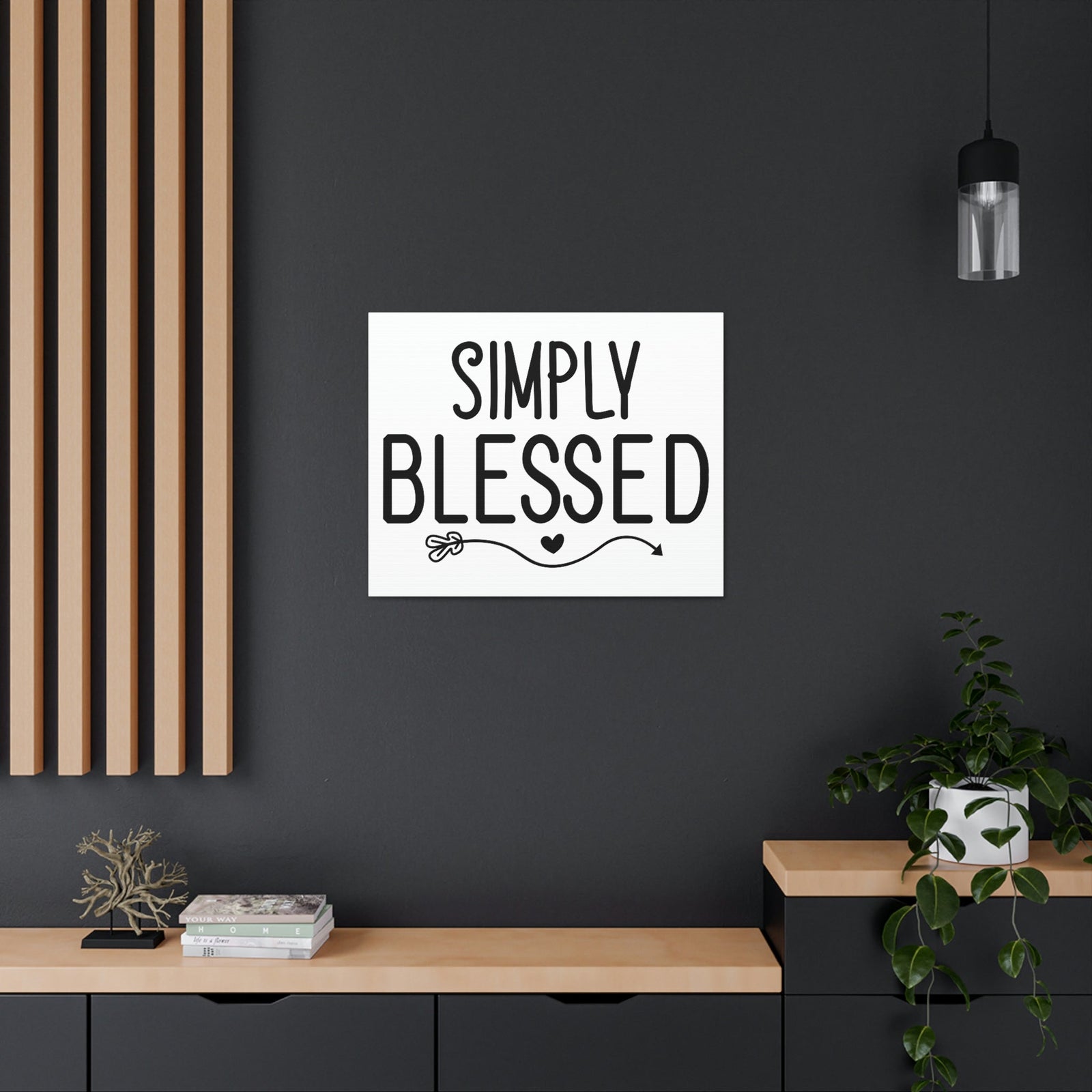 Scripture Walls Simply Blessed Proverbs 16:20 Arrow Christian Wall Art Print Ready to Hang Unframed-Express Your Love Gifts