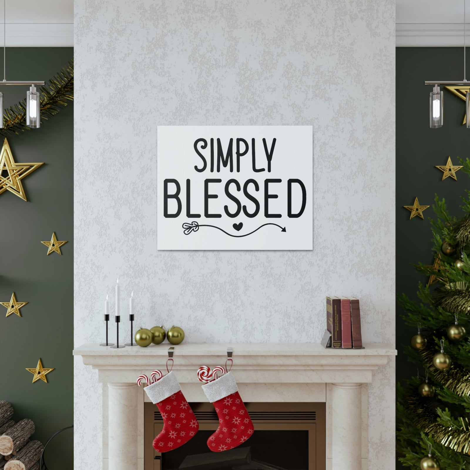 Scripture Walls Simply Blessed Proverbs 16:20 Arrow Christian Wall Art Print Ready to Hang Unframed-Express Your Love Gifts