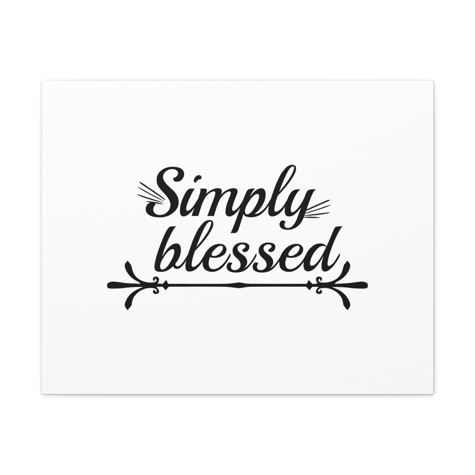 Scripture Walls Simply Blessed Psalms 67:7 Cursive Christian Wall Art Bible Verse Print Ready to Hang Unframed-Express Your Love Gifts