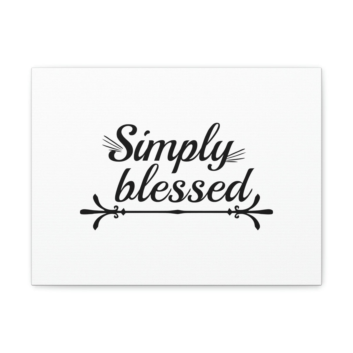 Scripture Walls Simply Blessed Psalms 67:7 Cursive Christian Wall Art Bible Verse Print Ready to Hang Unframed-Express Your Love Gifts