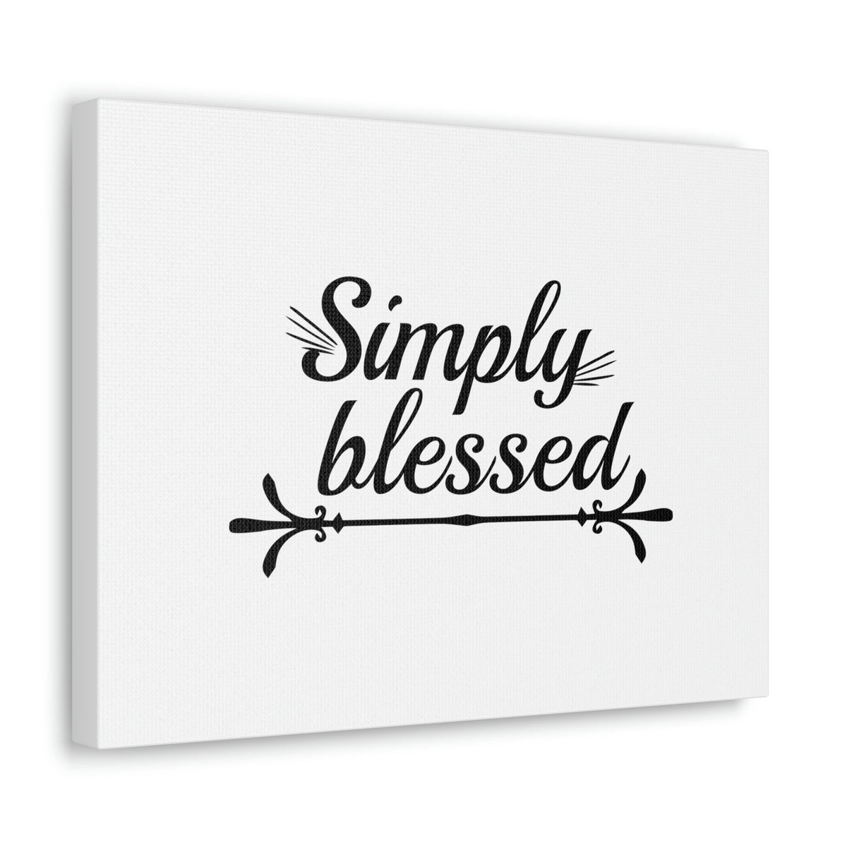Scripture Walls Simply Blessed Psalms 67:7 Cursive Christian Wall Art Bible Verse Print Ready to Hang Unframed-Express Your Love Gifts