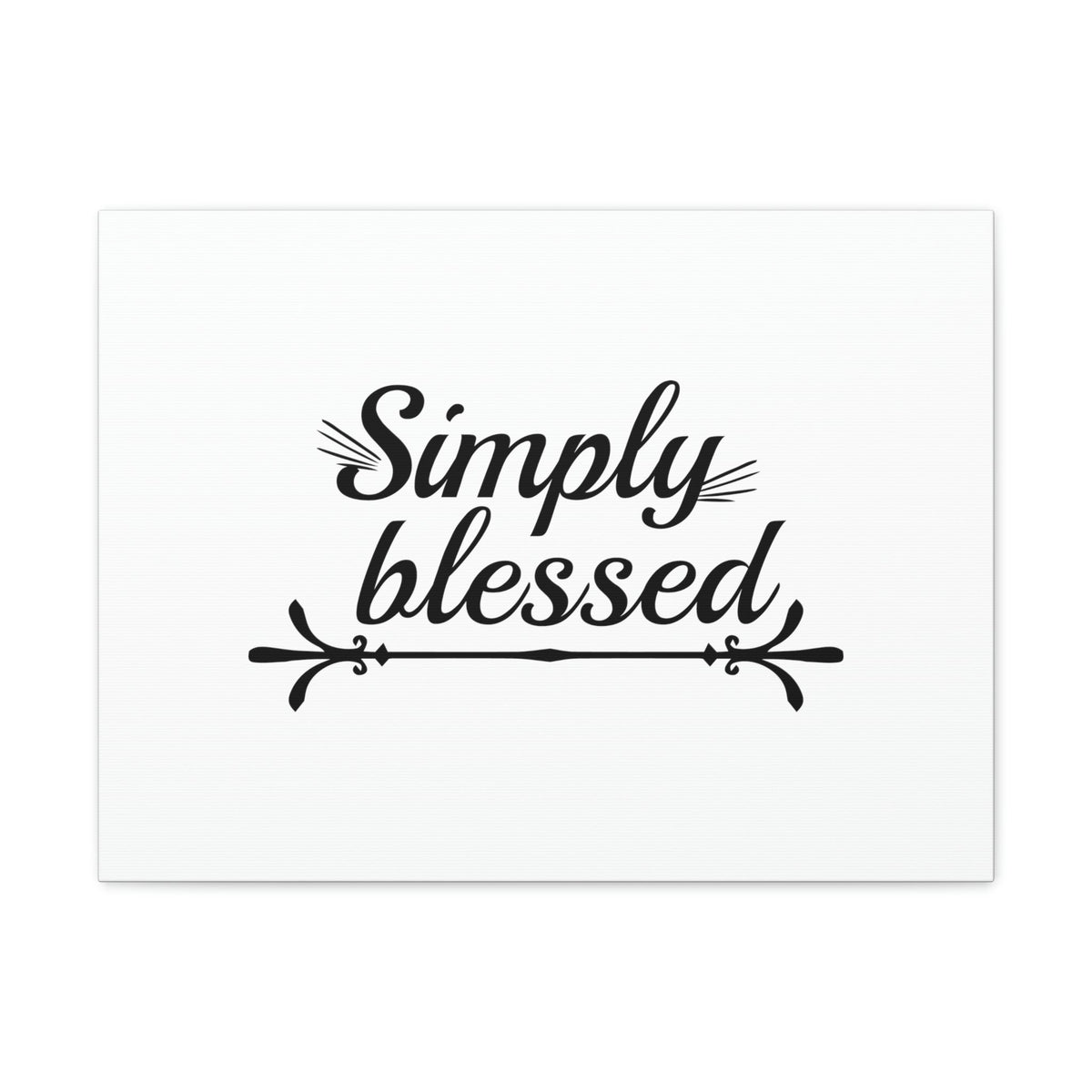 Scripture Walls Simply Blessed Psalms 67:7 Cursive Christian Wall Art Bible Verse Print Ready to Hang Unframed-Express Your Love Gifts