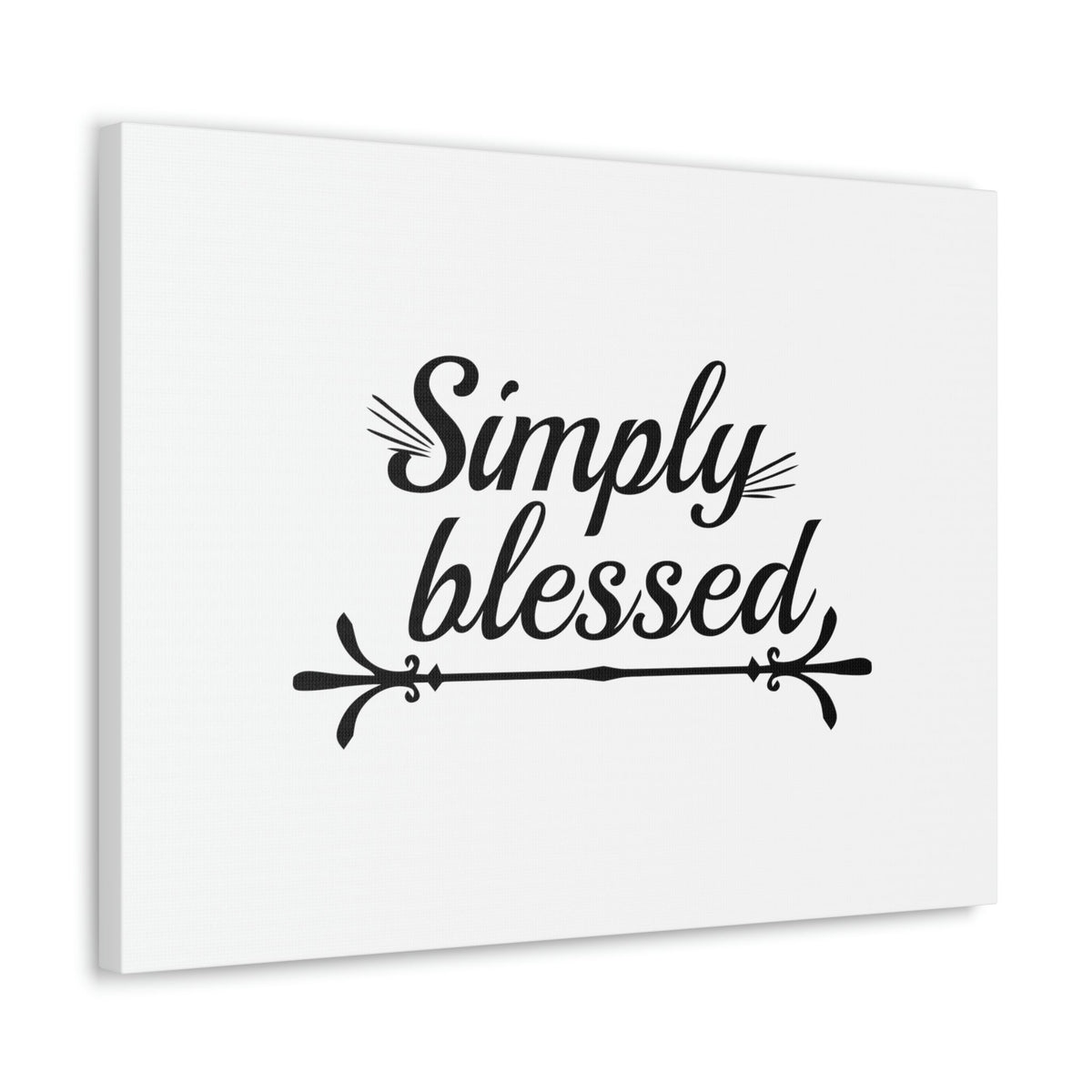 Scripture Walls Simply Blessed Psalms 67:7 Cursive Christian Wall Art Bible Verse Print Ready to Hang Unframed-Express Your Love Gifts