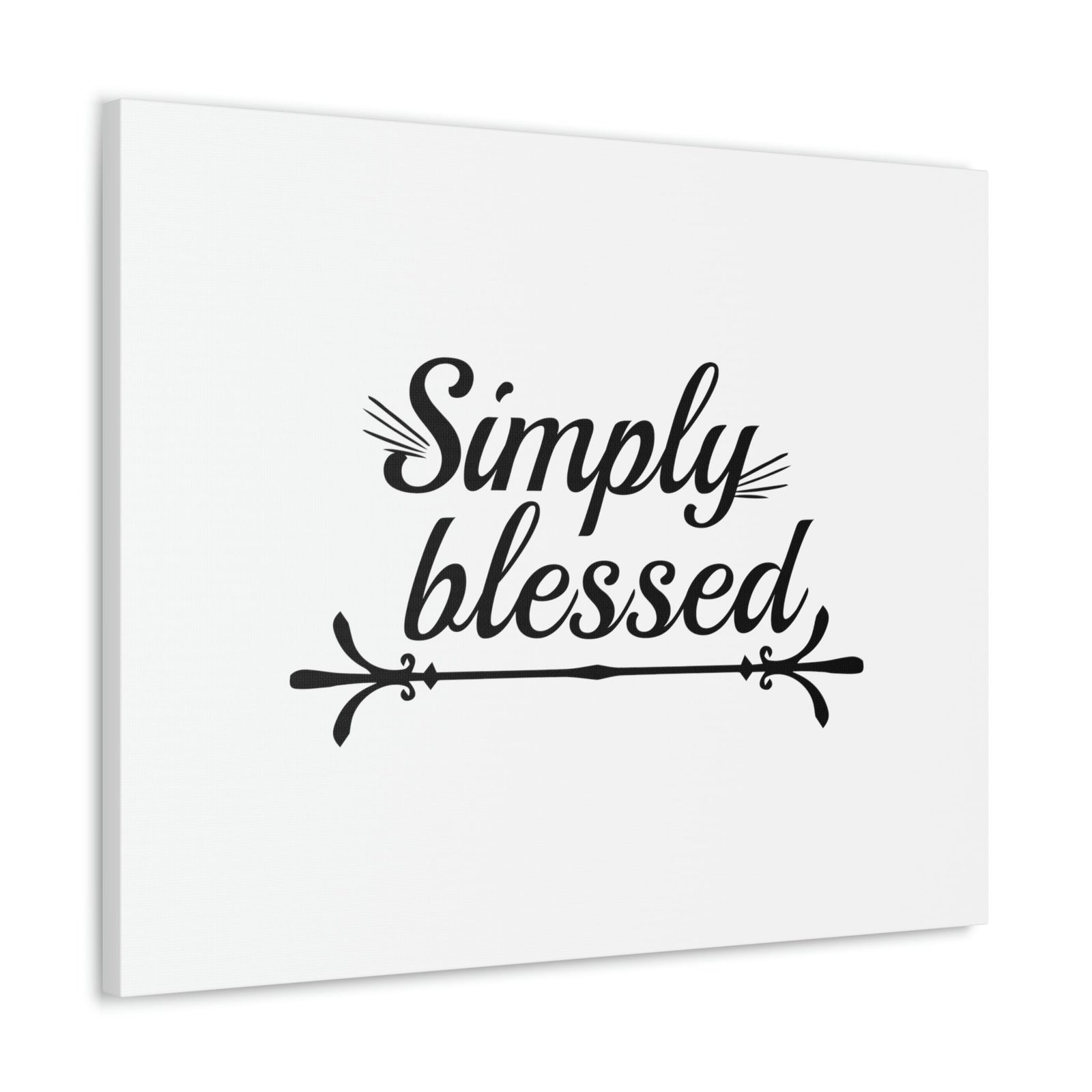 Scripture Walls Simply Blessed Psalms 67:7 Cursive Christian Wall Art Bible Verse Print Ready to Hang Unframed-Express Your Love Gifts