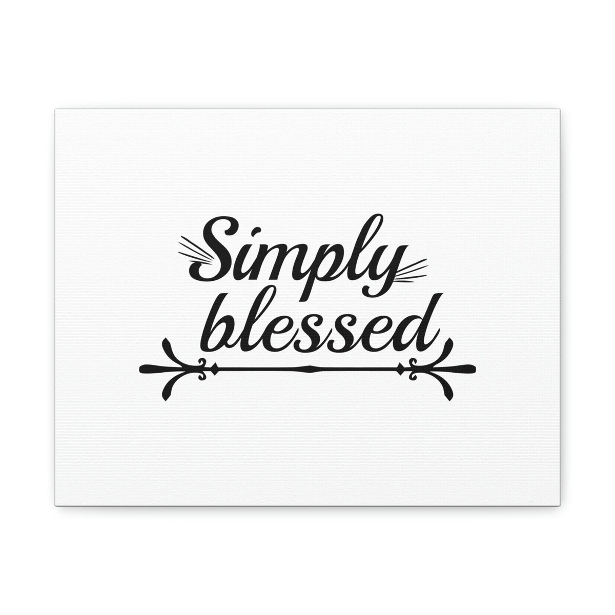 Scripture Walls Simply Blessed Psalms 67:7 Cursive Christian Wall Art Bible Verse Print Ready to Hang Unframed-Express Your Love Gifts