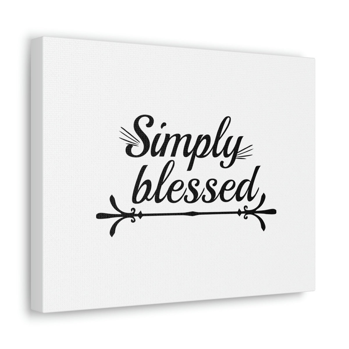 Scripture Walls Simply Blessed Psalms 67:7 Cursive Christian Wall Art Bible Verse Print Ready to Hang Unframed-Express Your Love Gifts
