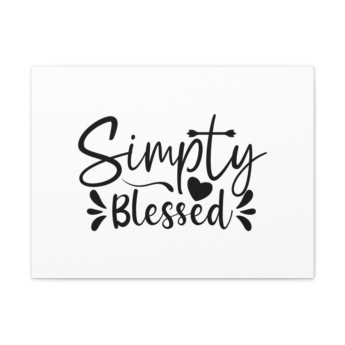 Scripture Walls Simply Blessed Psalms 67:7 Heart & Cross Christian Wall Art Bible Verse Print Ready to Hang Unframed-Express Your Love Gifts