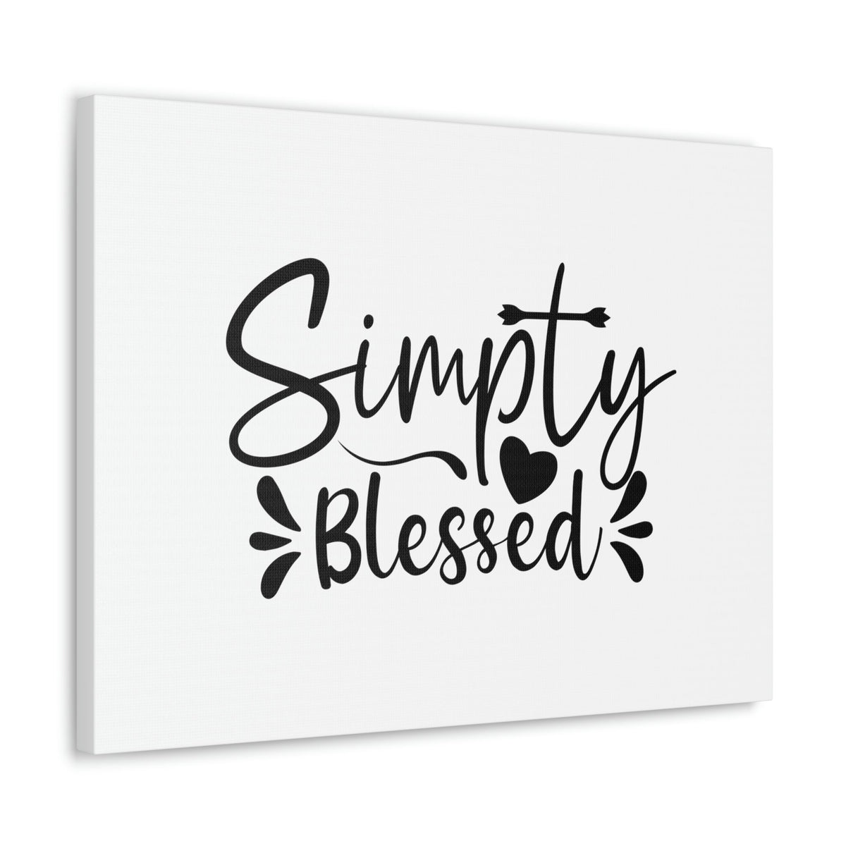 Scripture Walls Simply Blessed Psalms 67:7 Heart & Cross Christian Wall Art Bible Verse Print Ready to Hang Unframed-Express Your Love Gifts