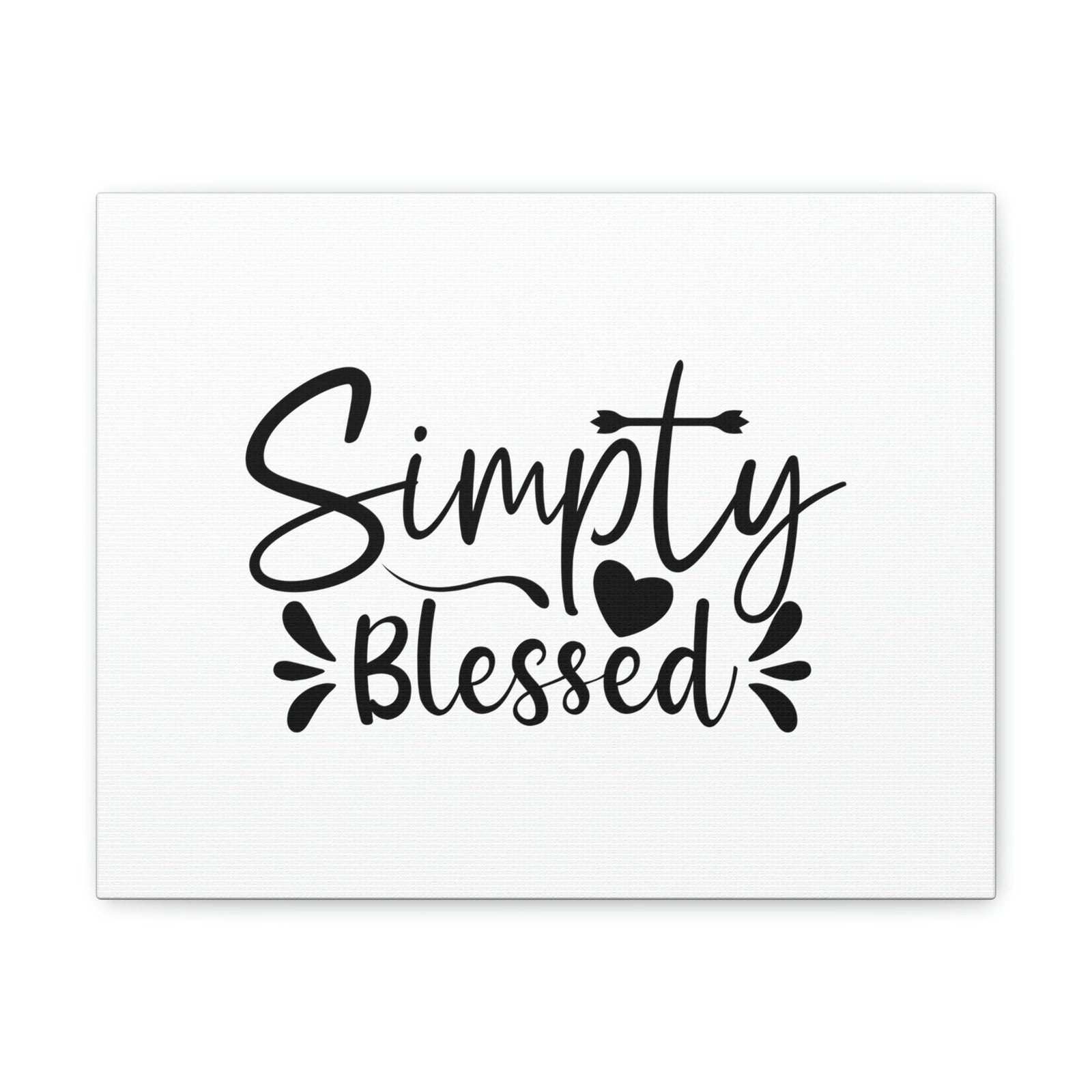 Scripture Walls Simply Blessed Psalms 67:7 Heart & Cross Christian Wall Art Bible Verse Print Ready to Hang Unframed-Express Your Love Gifts