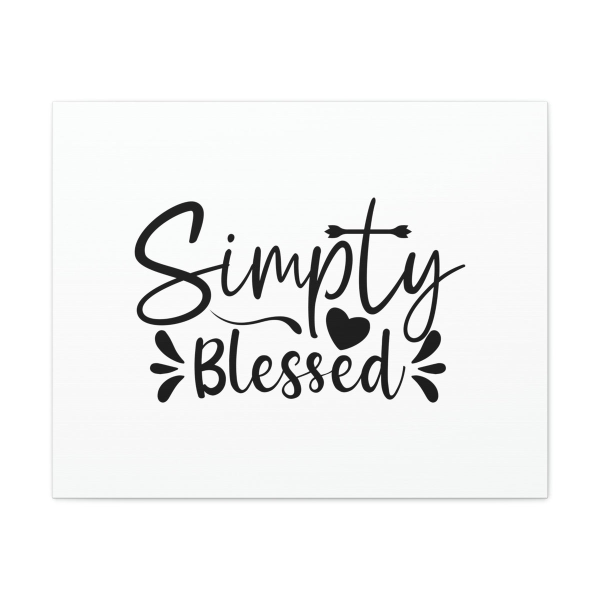 Scripture Walls Simply Blessed Psalms 67:7 Heart & Cross Christian Wall Art Bible Verse Print Ready to Hang Unframed-Express Your Love Gifts