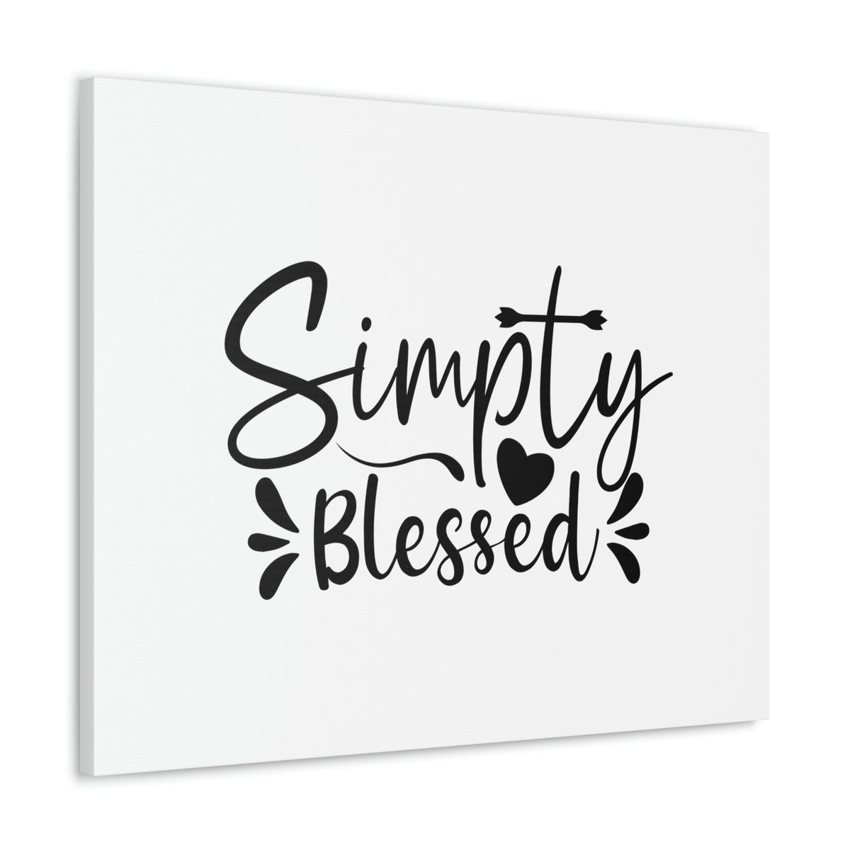 Scripture Walls Simply Blessed Psalms 67:7 Heart & Cross Christian Wall Art Bible Verse Print Ready to Hang Unframed-Express Your Love Gifts