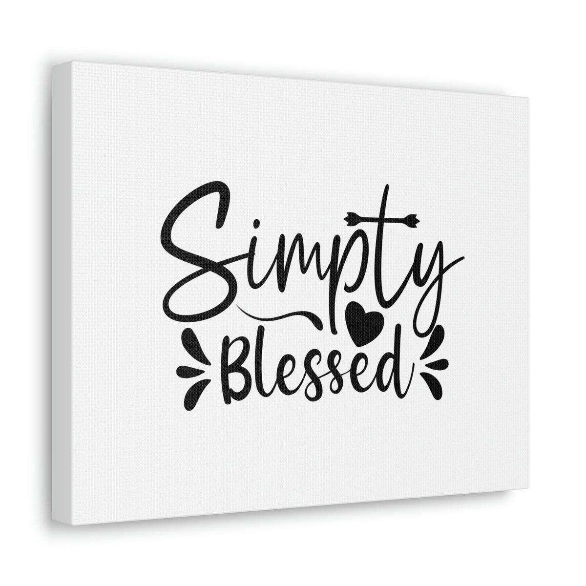 Scripture Walls Simply Blessed Psalms 67:7 Heart & Cross Christian Wall Art Bible Verse Print Ready to Hang Unframed-Express Your Love Gifts