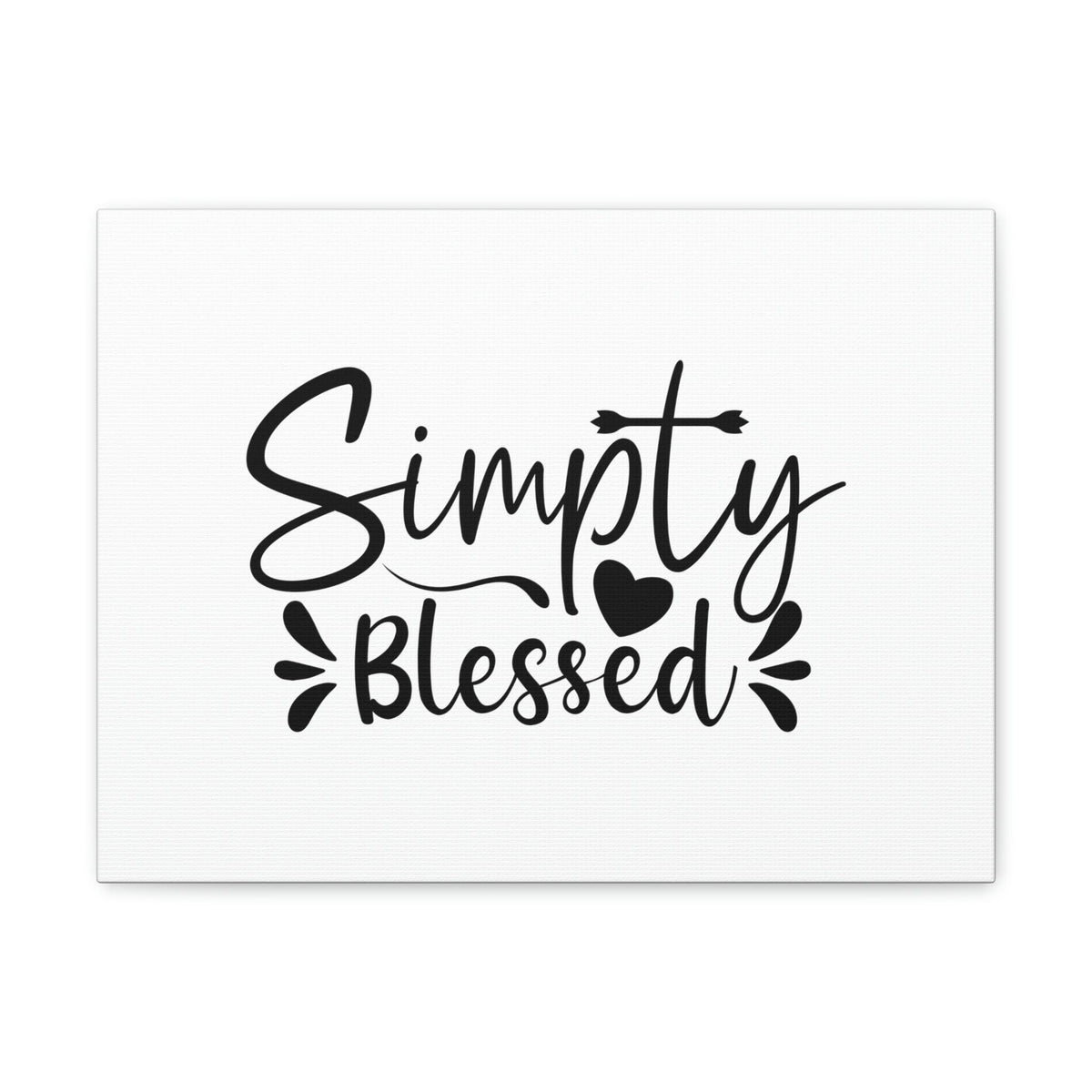 Scripture Walls Simply Blessed Psalms 67:7 Heart & Cross Christian Wall Art Bible Verse Print Ready to Hang Unframed-Express Your Love Gifts