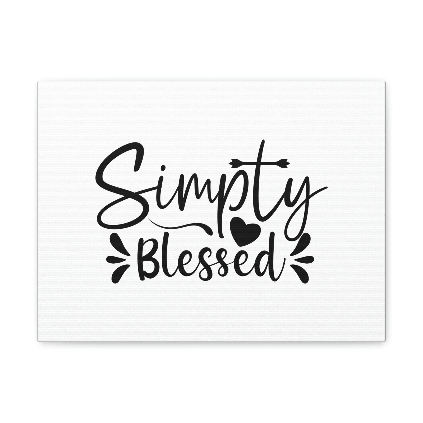 Scripture Walls Simply Blessed Psalms 67:7 Heart & Cross Christian Wall Art Bible Verse Print Ready to Hang Unframed-Express Your Love Gifts