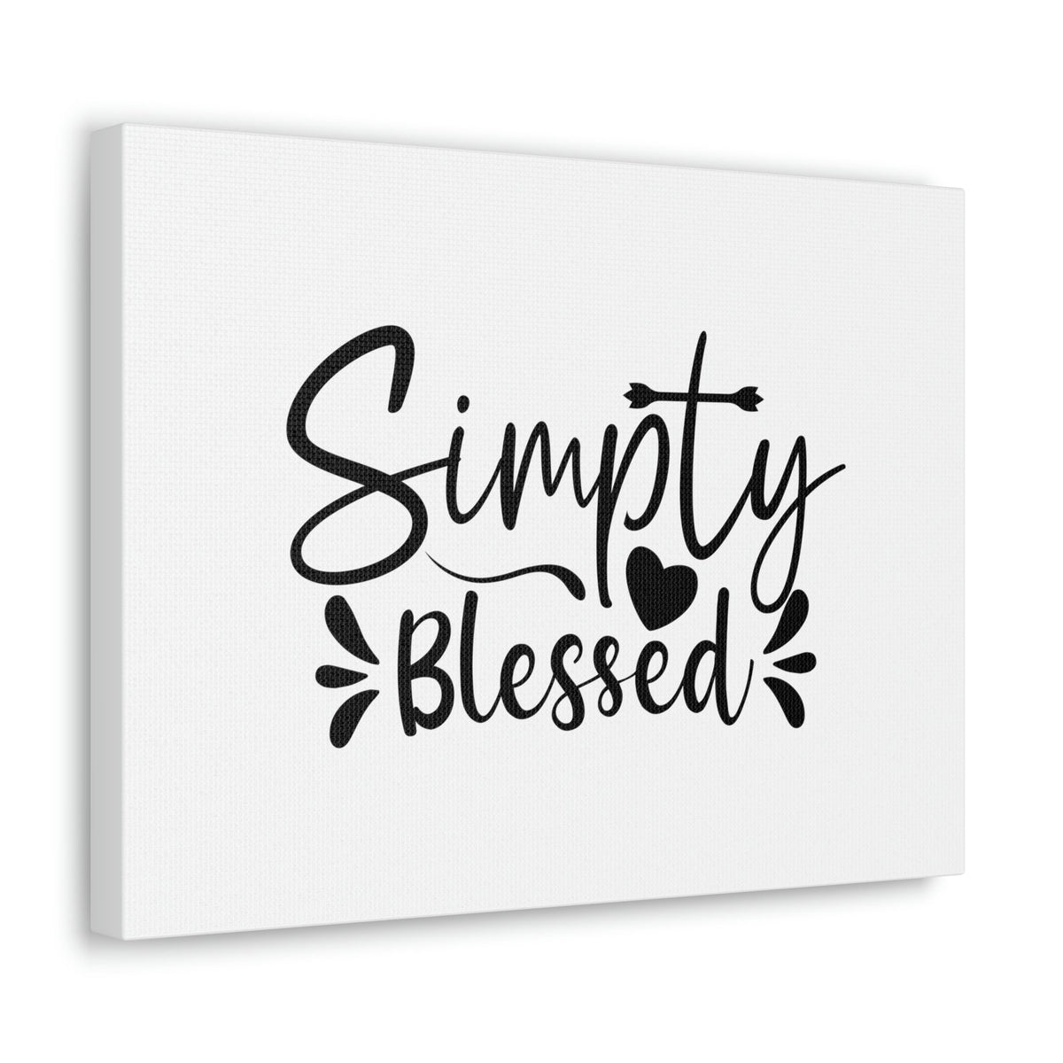 Scripture Walls Simply Blessed Psalms 67:7 Heart & Cross Christian Wall Art Bible Verse Print Ready to Hang Unframed-Express Your Love Gifts