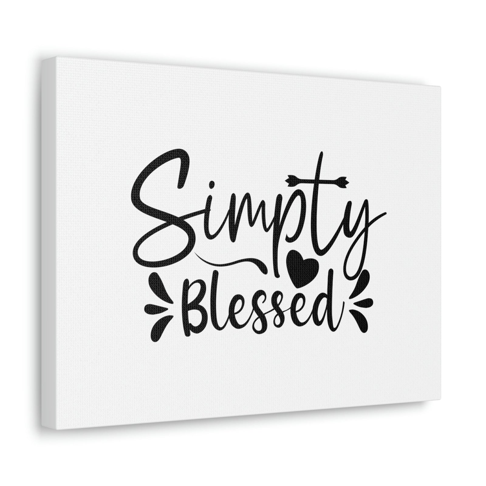 Scripture Walls Simply Blessed Psalms 67:7 Heart & Cross Christian Wall Art Bible Verse Print Ready to Hang Unframed-Express Your Love Gifts