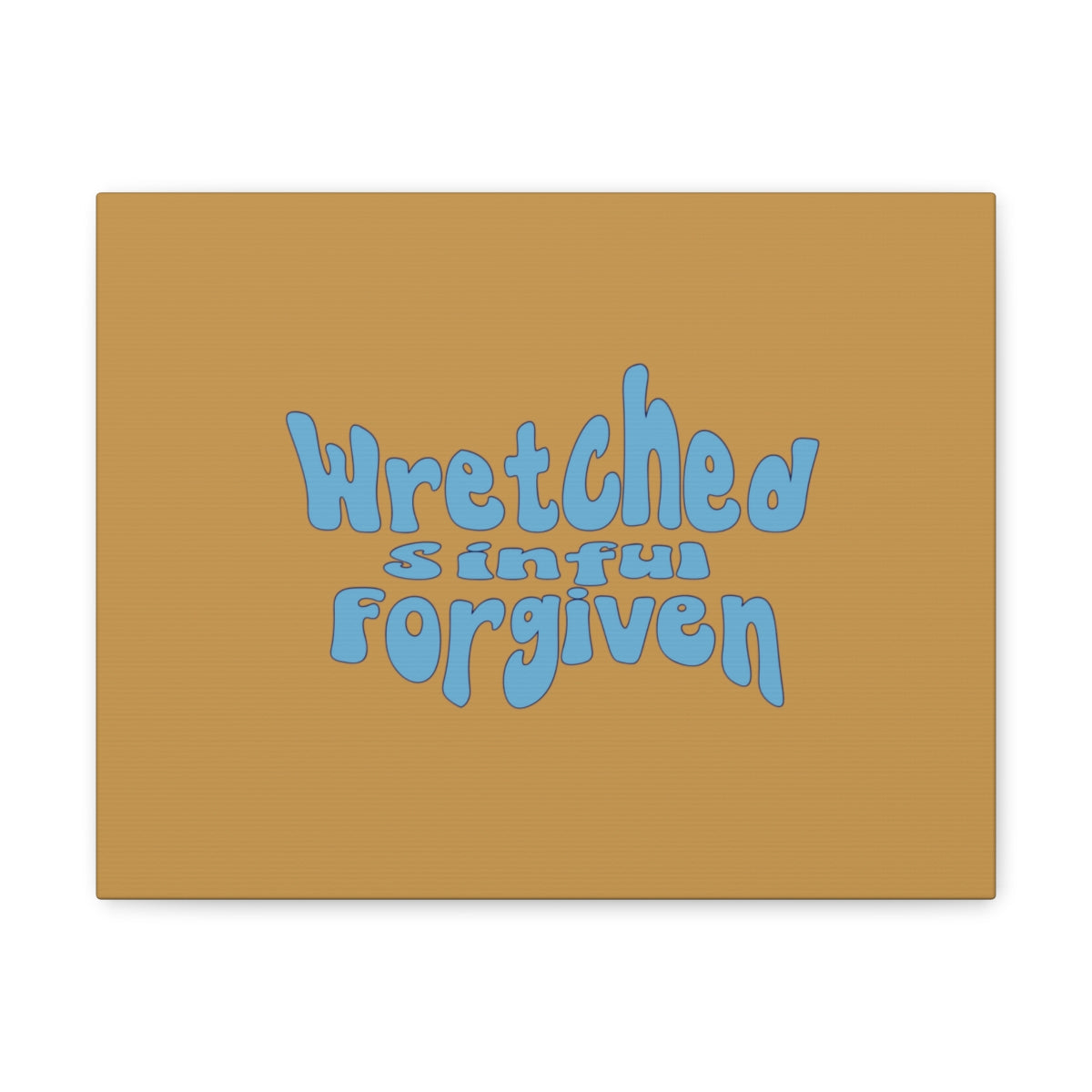 Scripture Walls Sinful But Forgiven Orange Luke 6:37 Bible Canvas Christian Wall Art Ready to Hang Unframed-Express Your Love Gifts