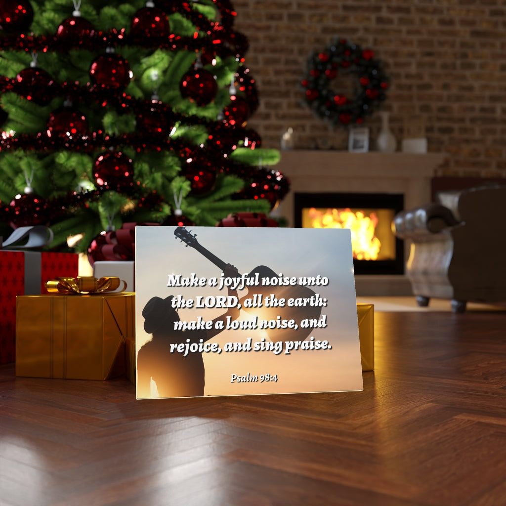 Scripture Walls Sing Praise Psalm 98:4 Bible Verse Canvas Christian Wall Art Ready to Hang Unframed-Express Your Love Gifts