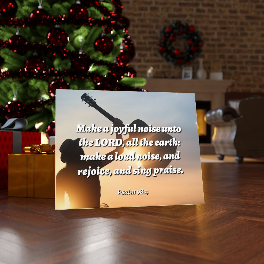 Scripture Walls Sing Praise Psalm 98:4 Bible Verse Canvas Christian Wall Art Ready to Hang Unframed-Express Your Love Gifts