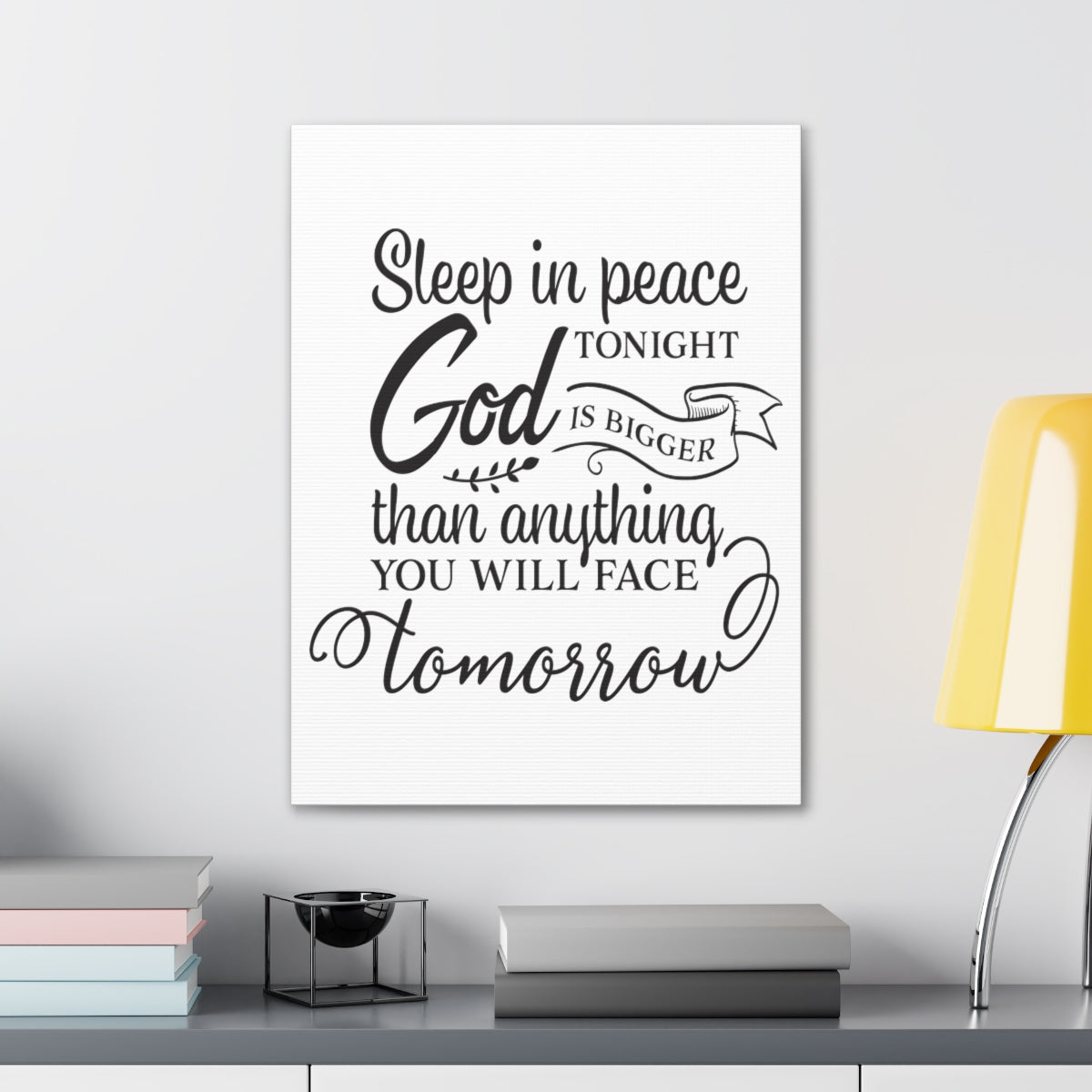 Scripture Walls Sleep In Peace Ephesians 3:20-21 Christian Wall Art Print Ready to Hang Unframed-Express Your Love Gifts