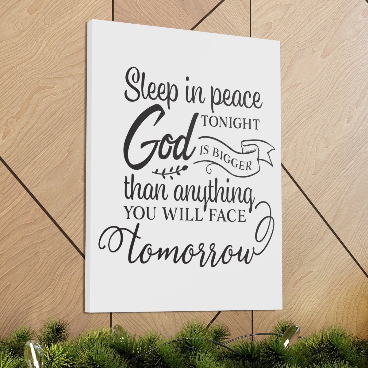 Scripture Walls Sleep In Peace Ephesians 3:20-21 Christian Wall Art Print Ready to Hang Unframed-Express Your Love Gifts