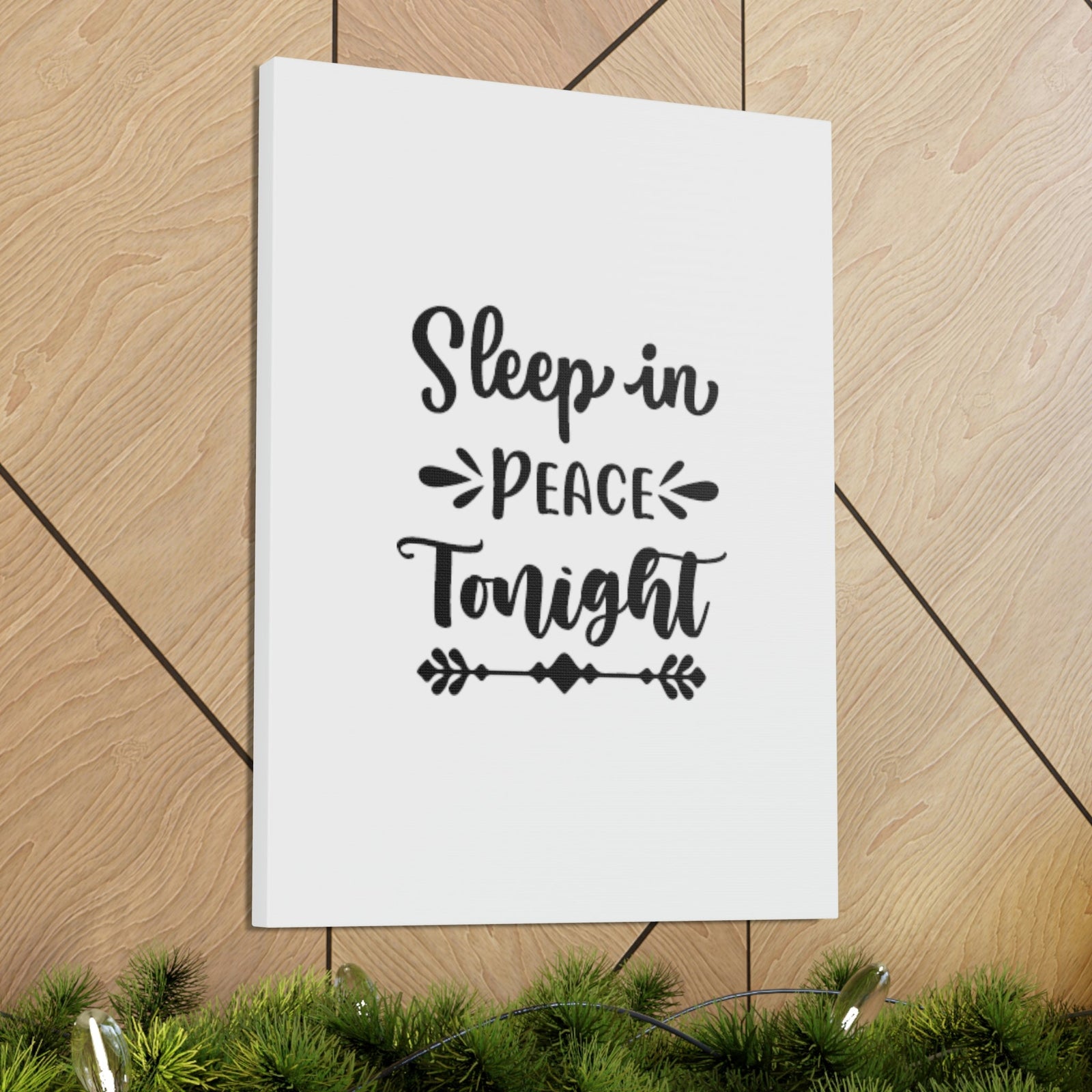 Scripture Walls Sleep In Peace Tonight Psalm 4:8 Christian Wall Art Bible Verse Print Ready to Hang Unframed-Express Your Love Gifts