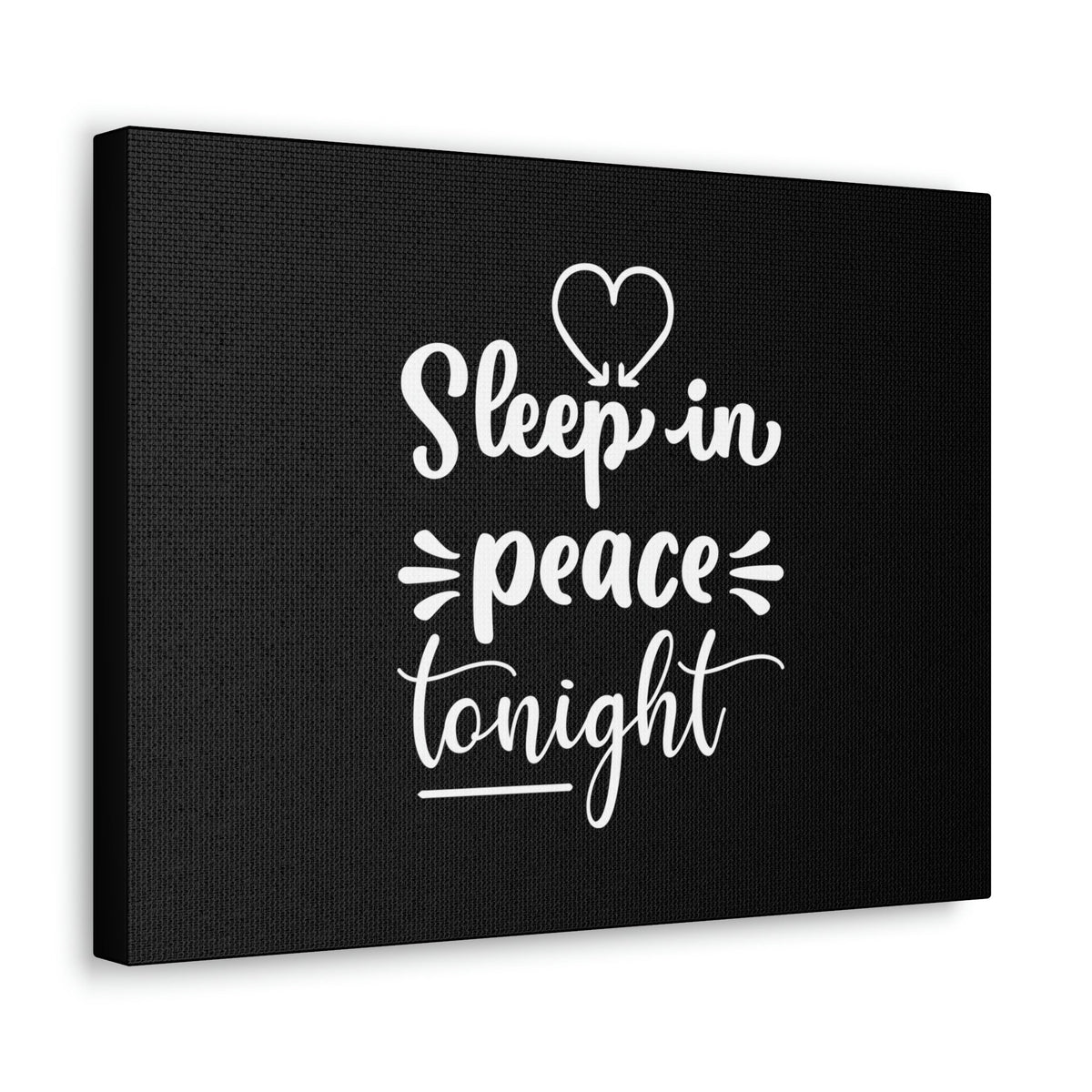 Scripture Walls Sleep In Peace Tonight Psalm 4:8 White Christian Wall Art Bible Verse Print Ready to Hang Unframed-Express Your Love Gifts