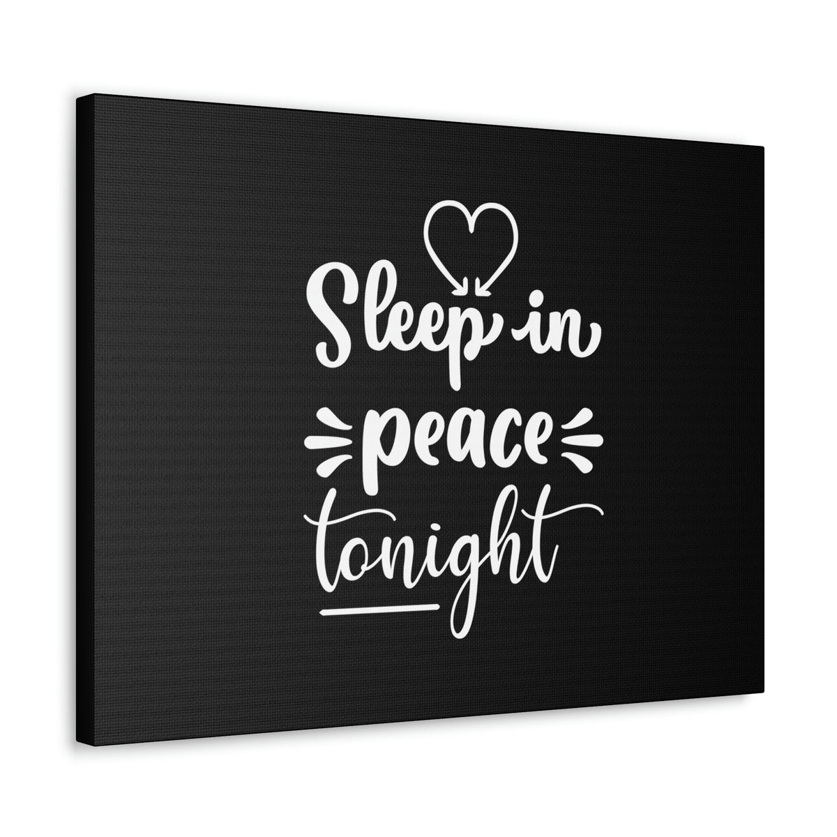 Scripture Walls Sleep In Peace Tonight Psalm 4:8 White Christian Wall Art Bible Verse Print Ready to Hang Unframed-Express Your Love Gifts