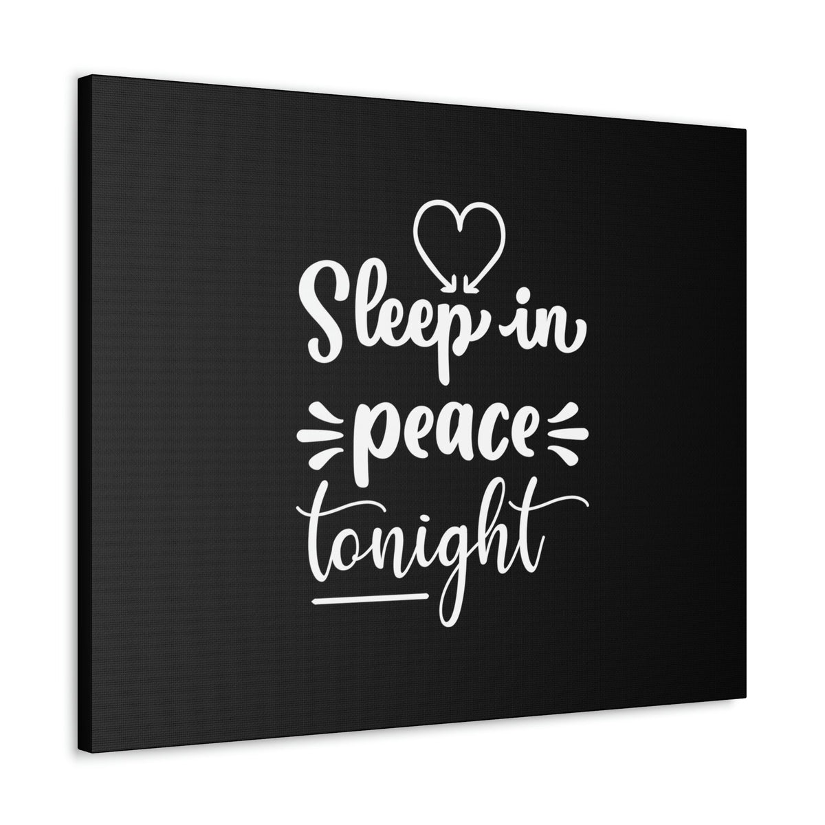 Scripture Walls Sleep In Peace Tonight Psalm 4:8 White Christian Wall Art Bible Verse Print Ready to Hang Unframed-Express Your Love Gifts