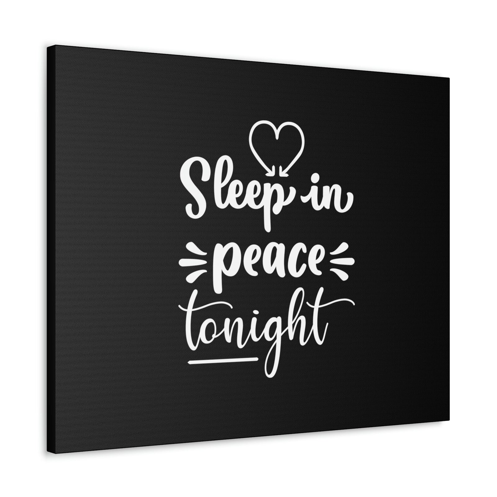 Scripture Walls Sleep In Peace Tonight Psalm 4:8 White Christian Wall Art Bible Verse Print Ready to Hang Unframed-Express Your Love Gifts