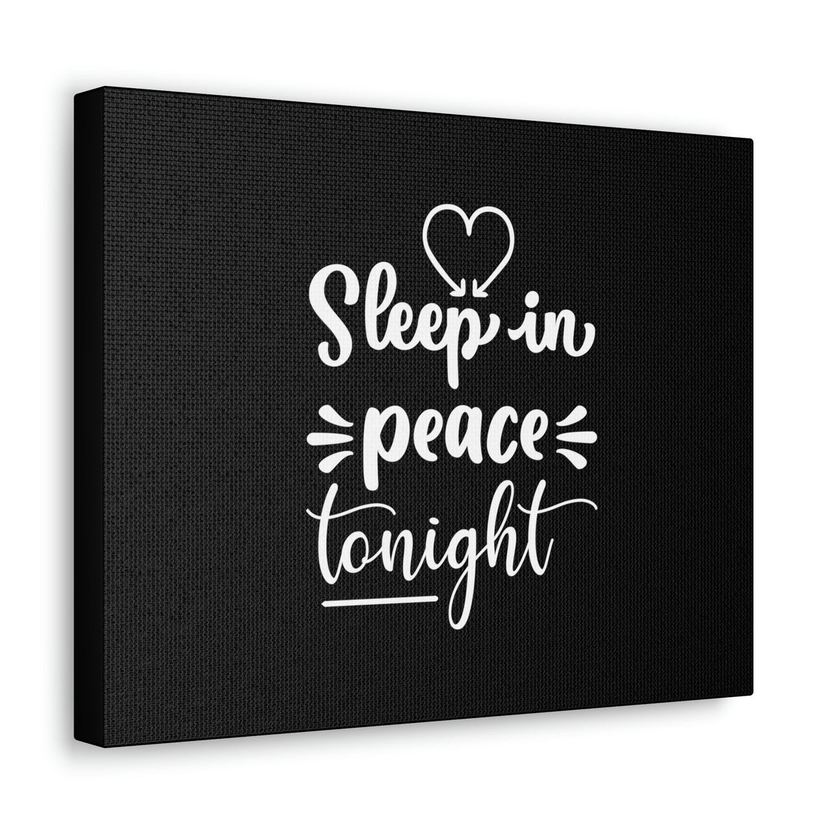 Scripture Walls Sleep In Peace Tonight Psalm 4:8 White Christian Wall Art Bible Verse Print Ready to Hang Unframed-Express Your Love Gifts