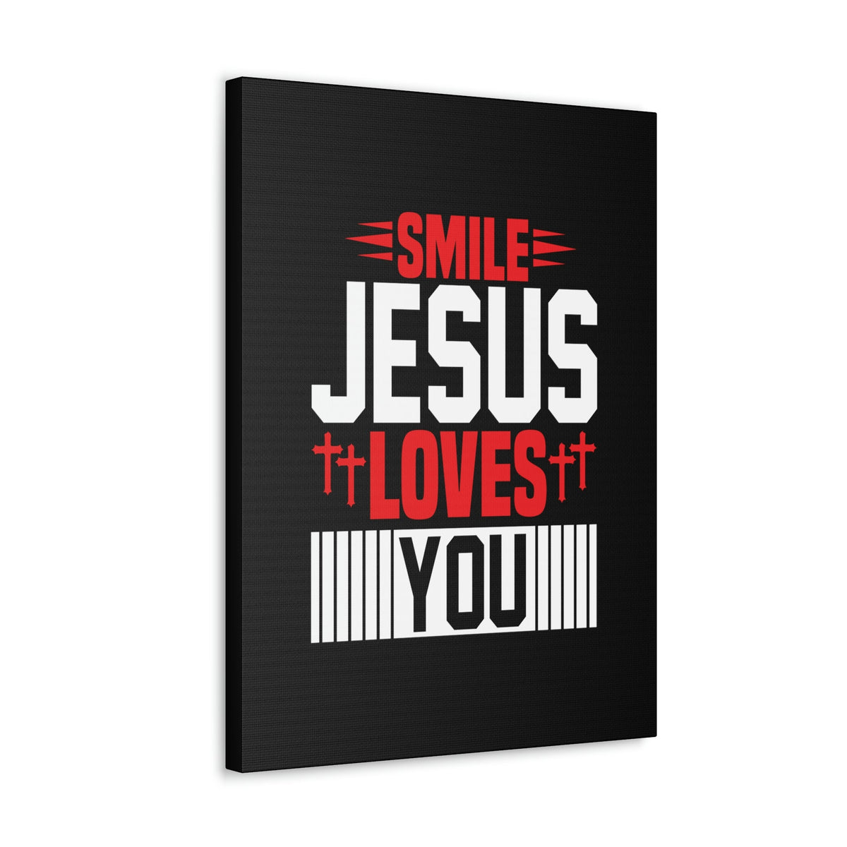 Scripture Walls Smile, Jesus Loves You John 1:12 Christian Wall Art Bible Verse Print Ready to Hang Unframed-Express Your Love Gifts