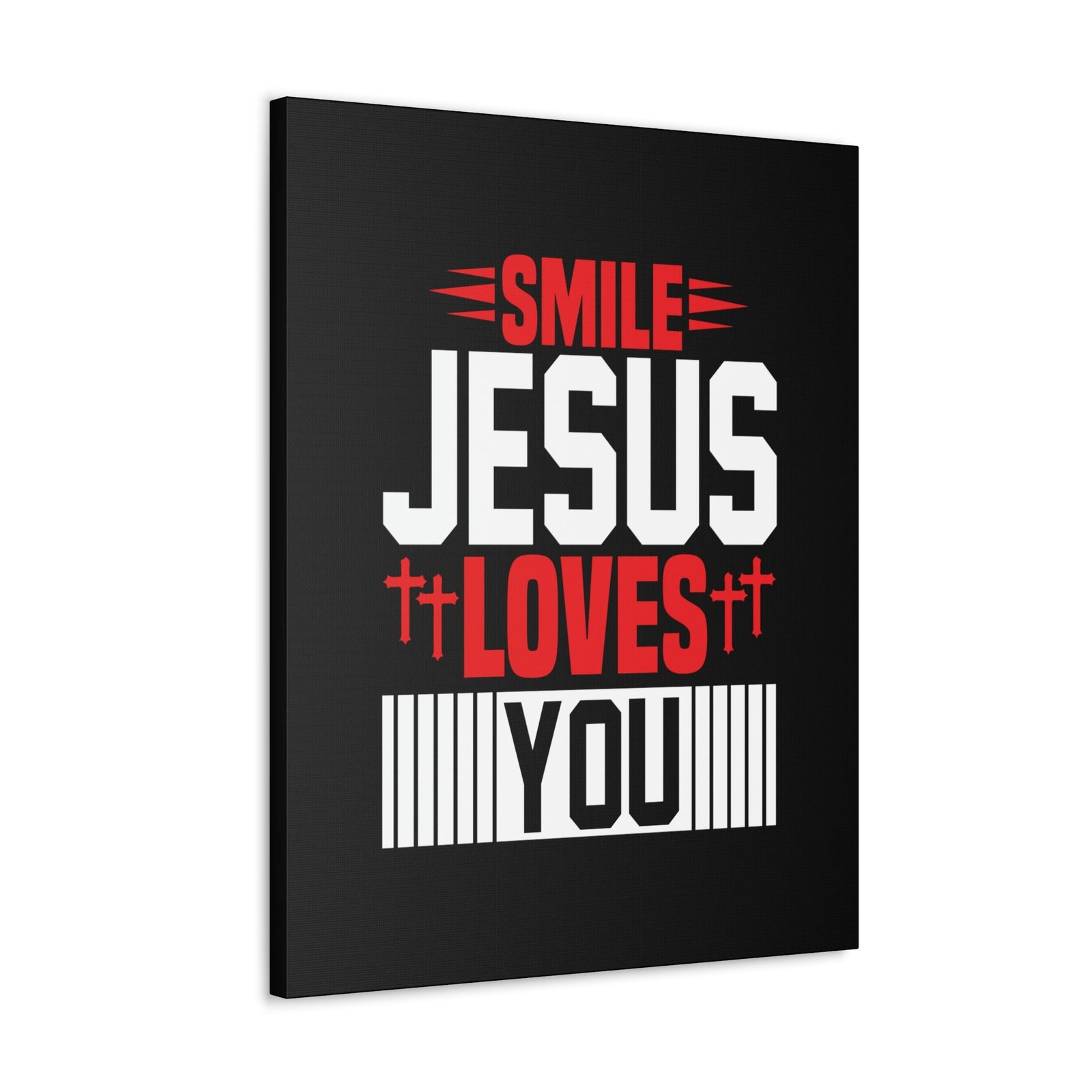 Scripture Walls Smile, Jesus Loves You John 1:12 Christian Wall Art Bible Verse Print Ready to Hang Unframed-Express Your Love Gifts