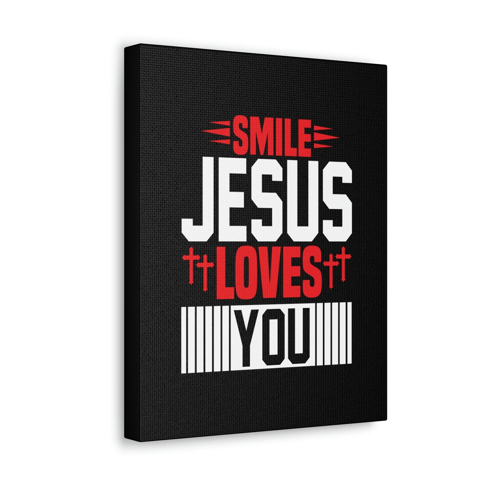 Scripture Walls Smile, Jesus Loves You John 1:12 Christian Wall Art Bible Verse Print Ready to Hang Unframed-Express Your Love Gifts
