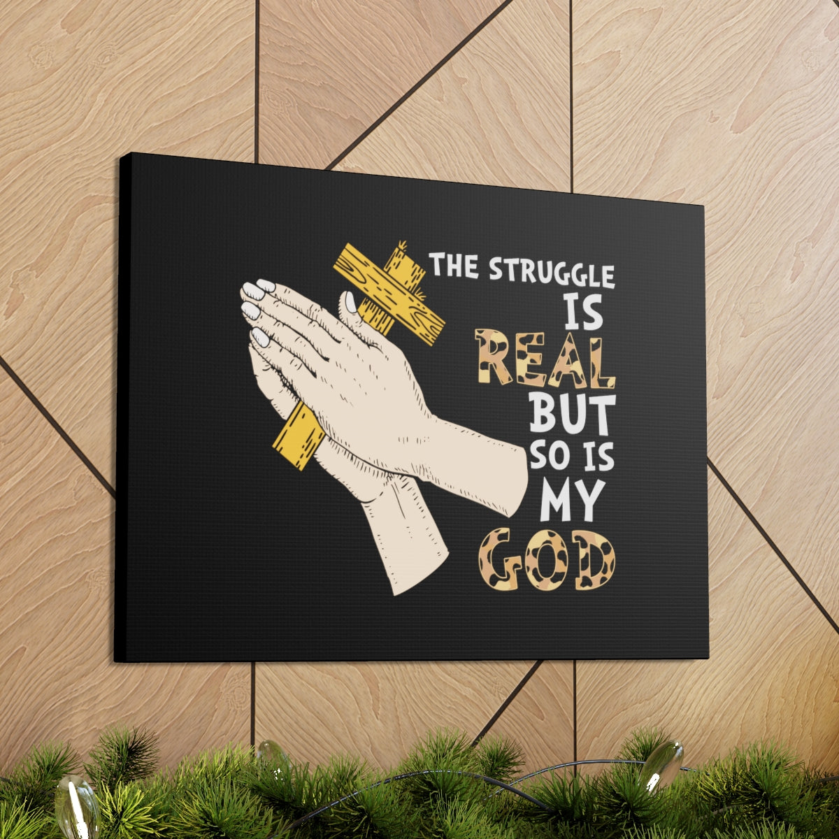 Scripture Walls So Is My God Philippians 4:11-13 Christian Wall Art Bible Verse Print Ready to Hang Unframed-Express Your Love Gifts