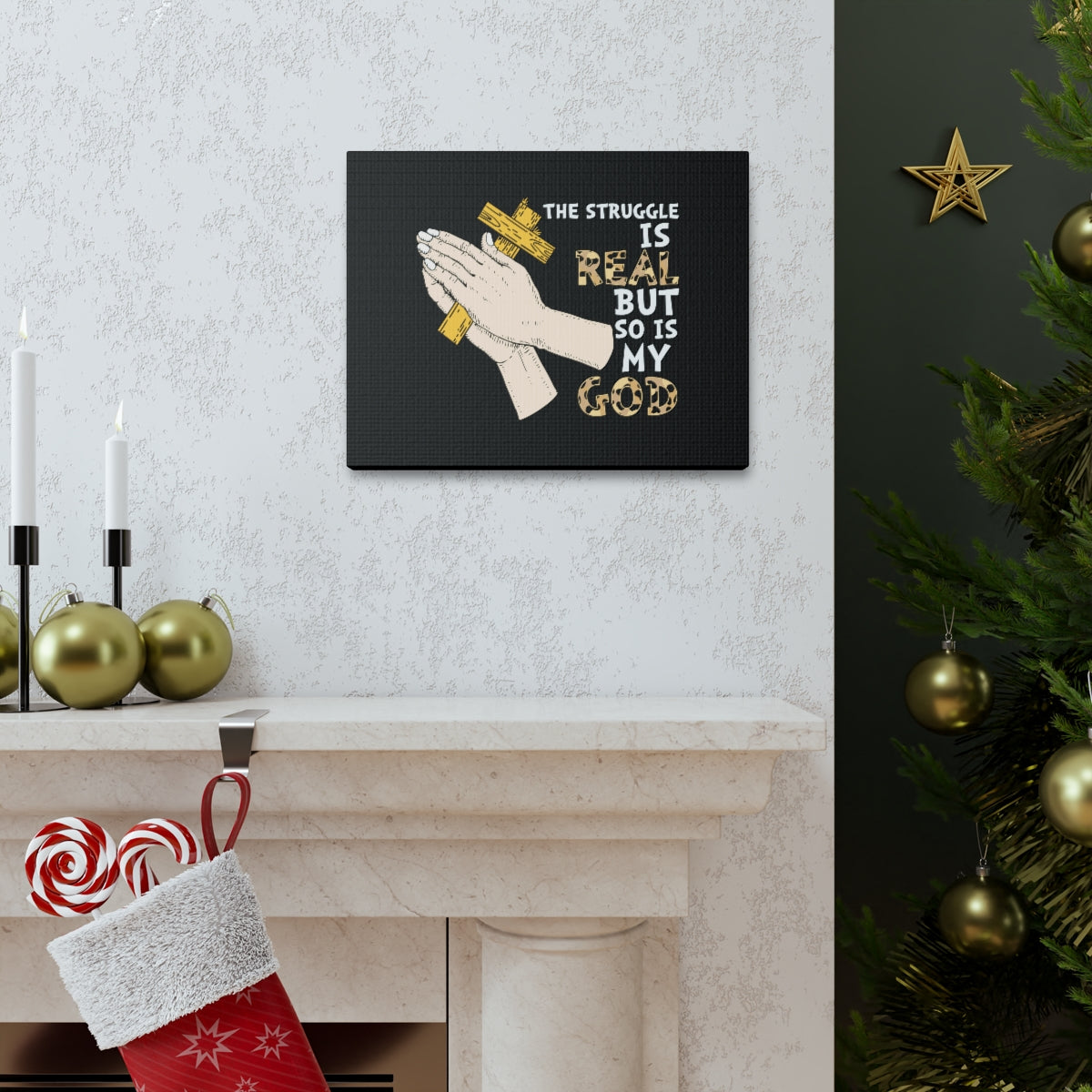 Scripture Walls So Is My God Philippians 4:11-13 Christian Wall Art Bible Verse Print Ready to Hang Unframed-Express Your Love Gifts