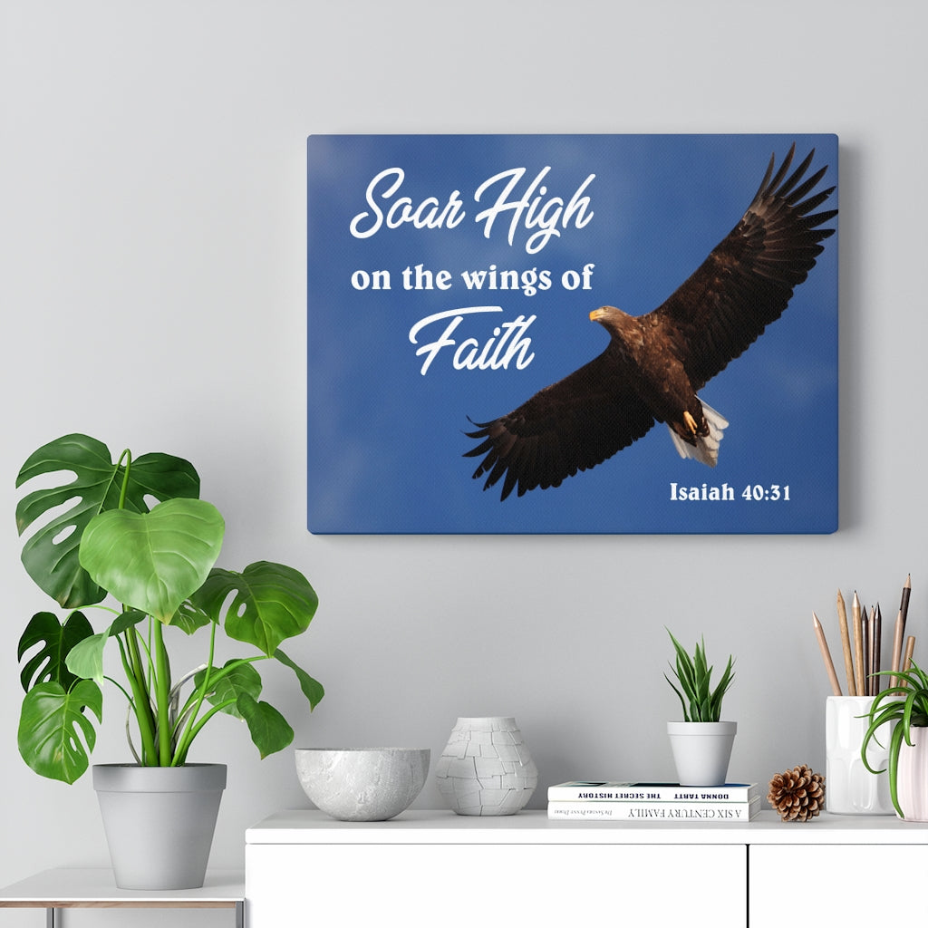 Scripture Walls Soar High Isaiah 40:31 Bible Verse Canvas Christian Wall Art Ready to Hang Unframed-Express Your Love Gifts